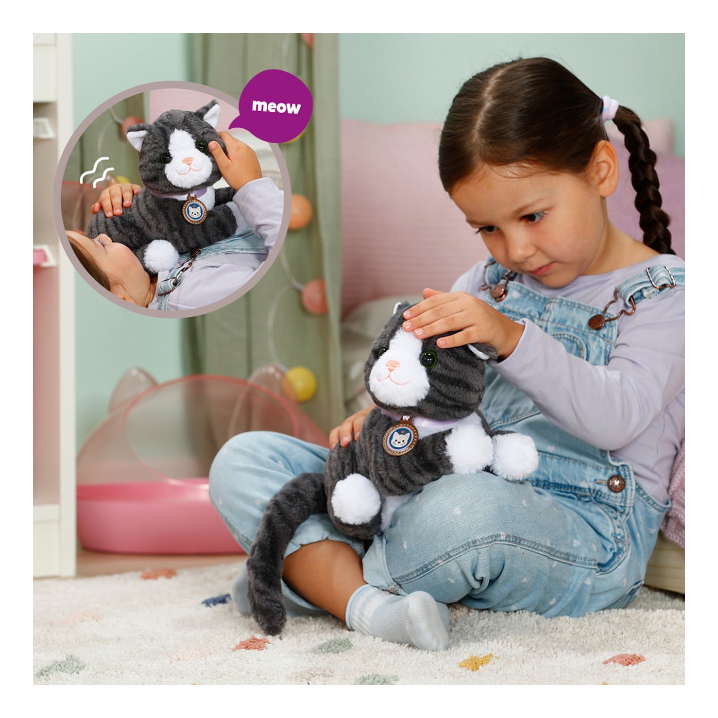 BABY born My Cat Cookie Interactive Kitten with Cat Bed