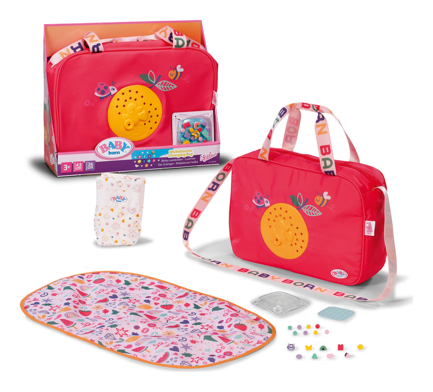 BABY born Pinplay Changing Bag Set