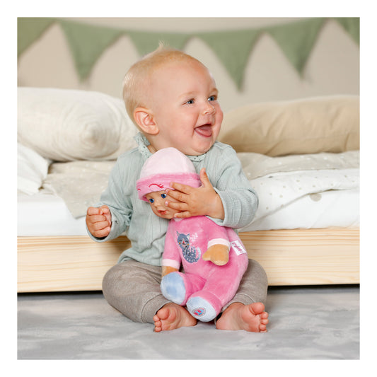 BABY born for babies Sleepy Pink Soft Doll with Rattle 30cm