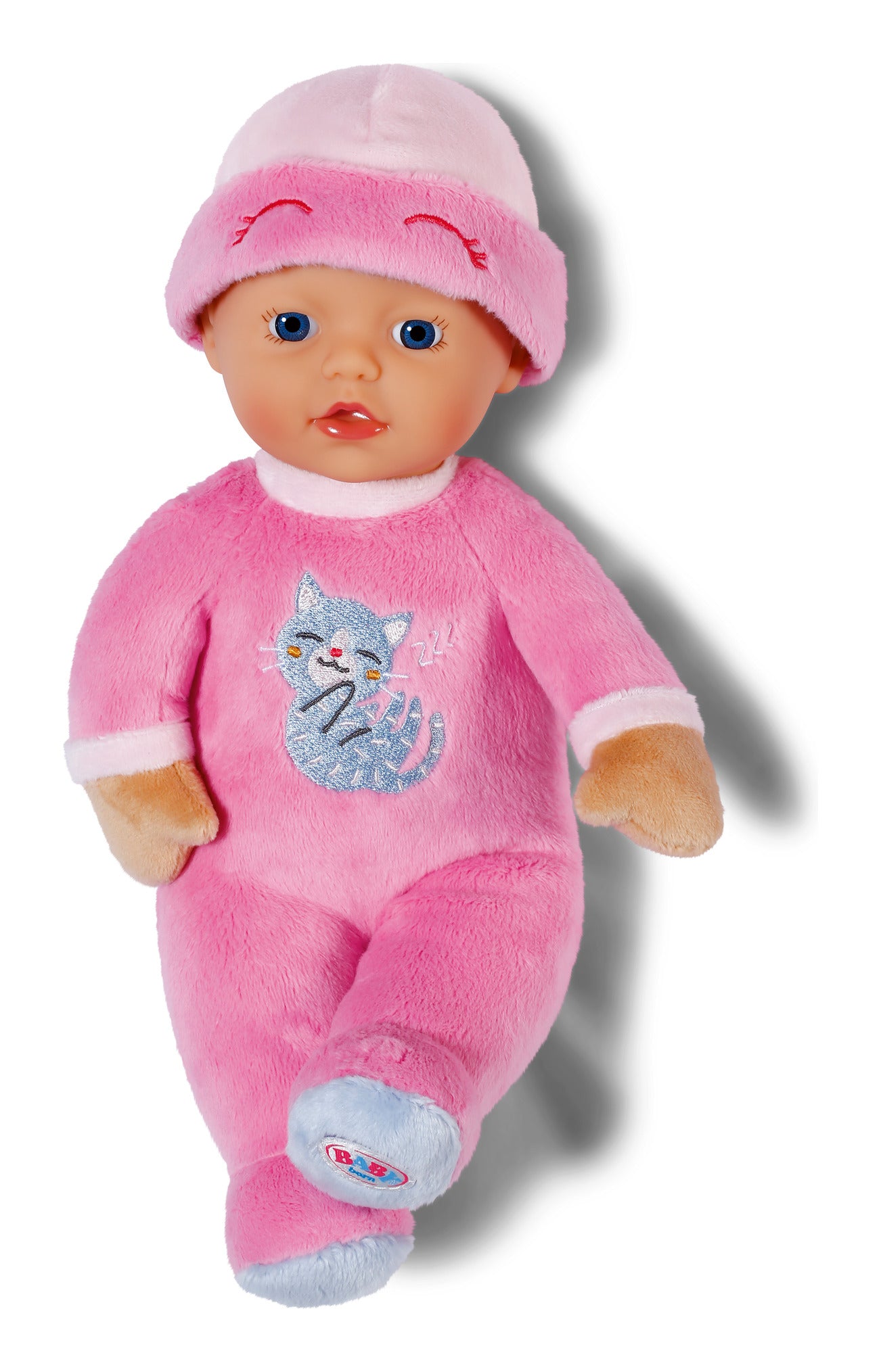 BABY born for babies Sleepy Pink Soft Doll with Rattle 30cm