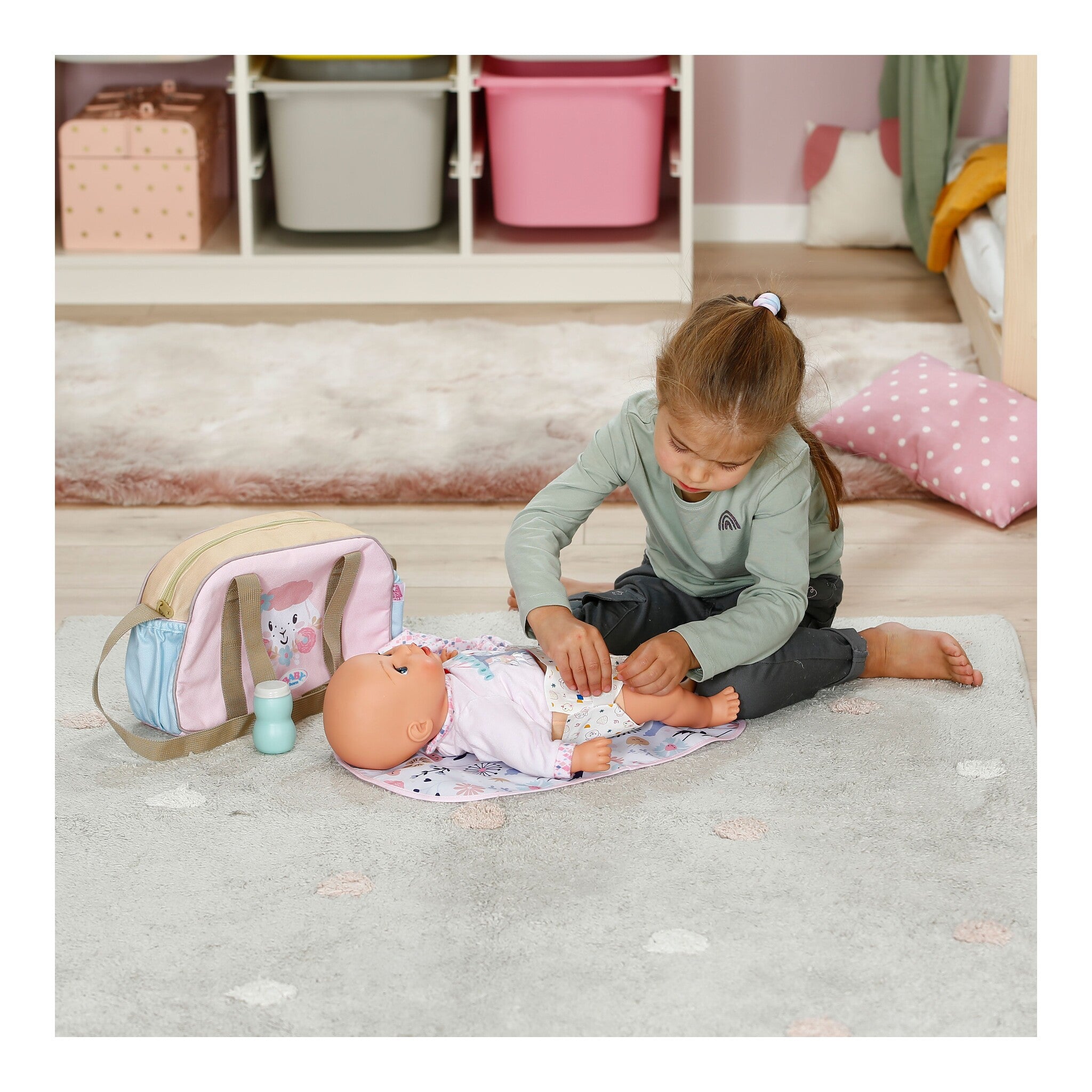 BABY born Flower Changing Bag with Accessories