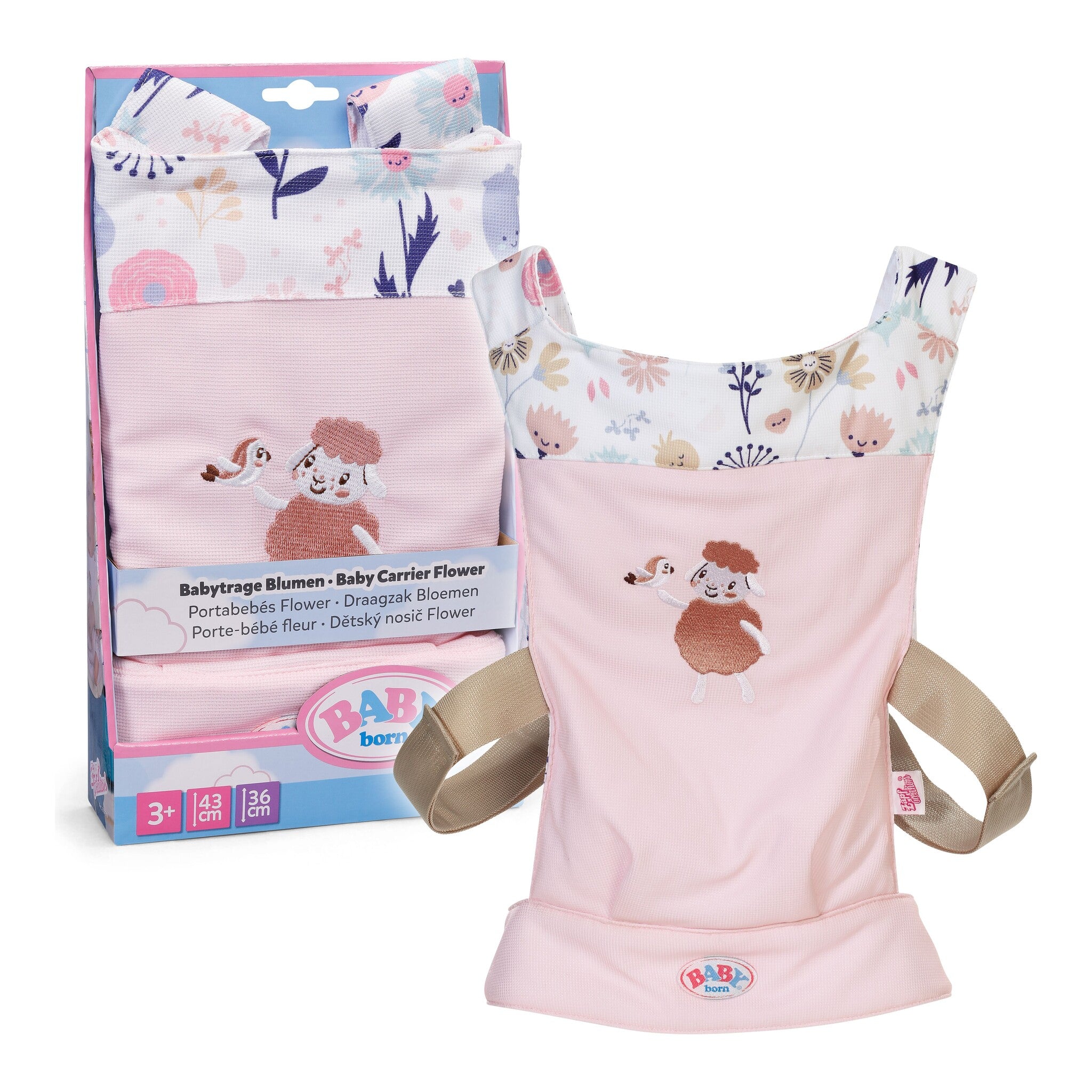 BABY born Carrier Flower Doll Carrier for 36–43cm Dolls
