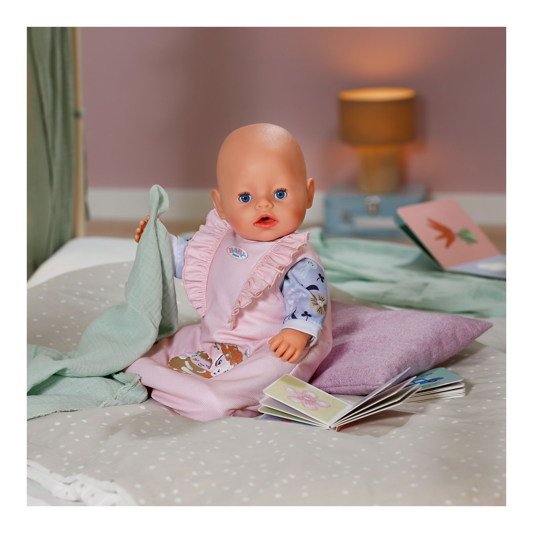 BABY born Sleeping Bag Flower for 36–43 cm Dolls