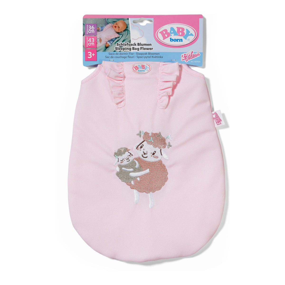 BABY born Sleeping Bag Flower for 36–43 cm Dolls