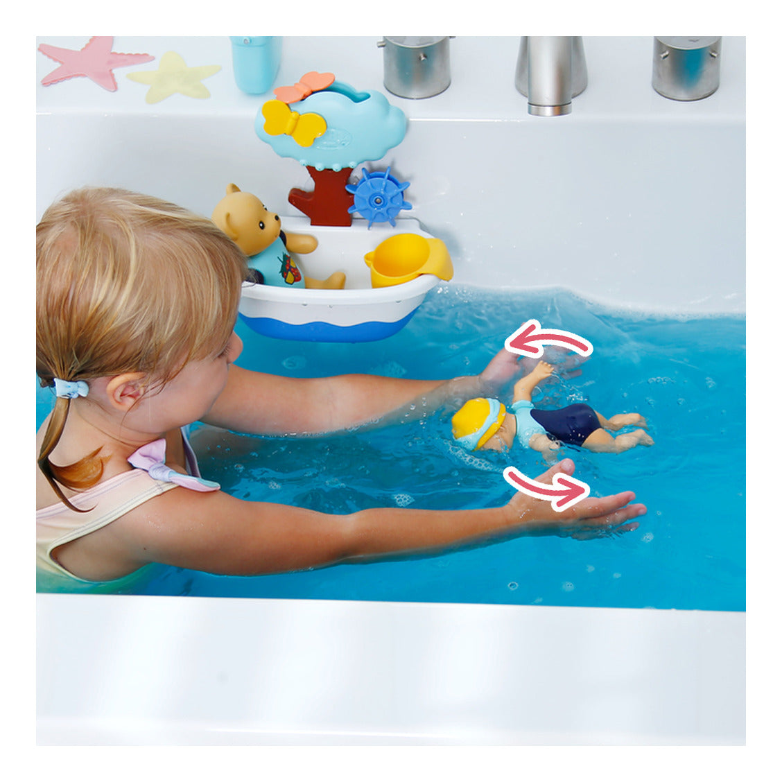 BABY born Splish Splash Bath Toy Pram with Emma