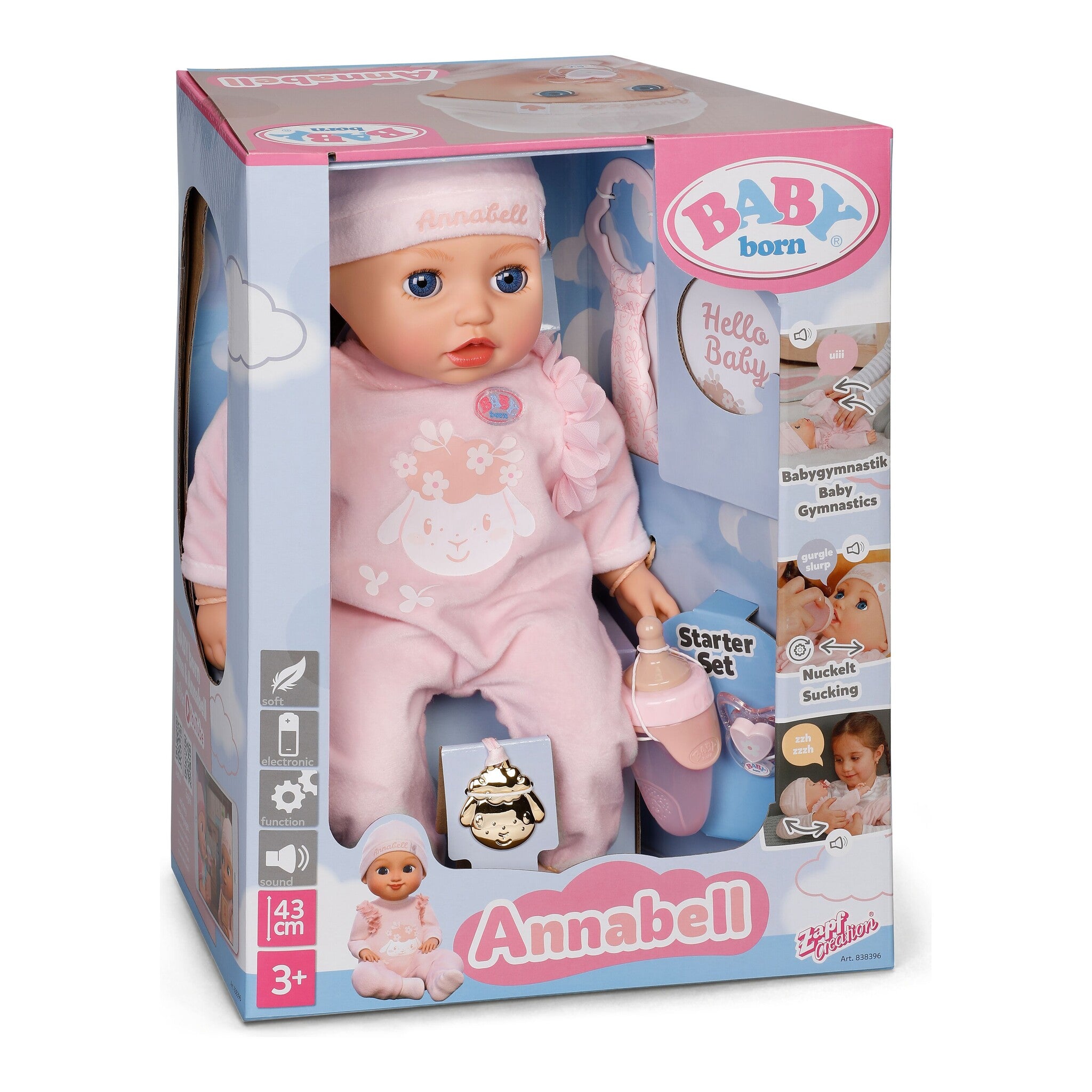 BABY born Annabell Interactive Baby Doll 43cm