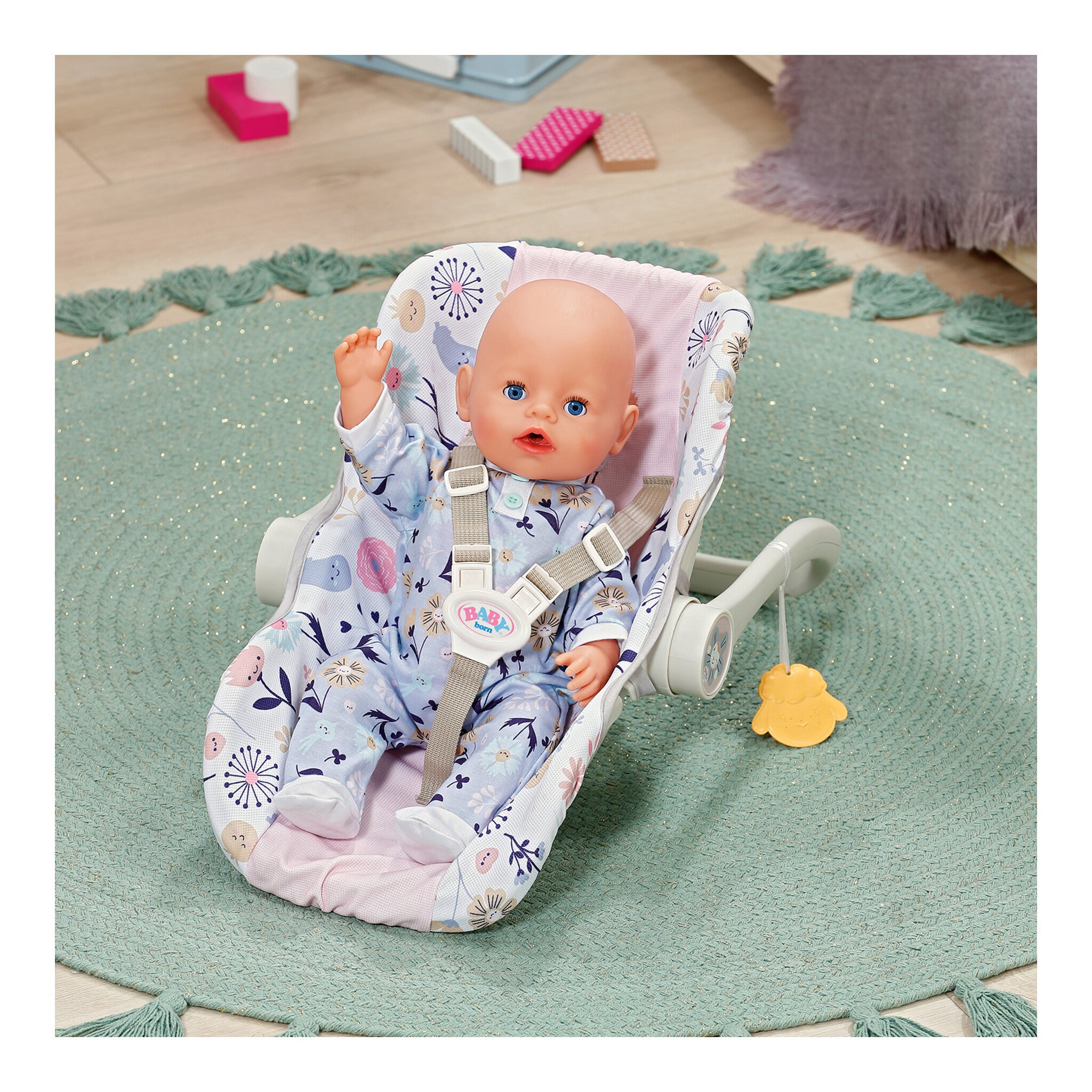 BABY born Comfort Seat Flower Doll Carrier, Seat and Rocker