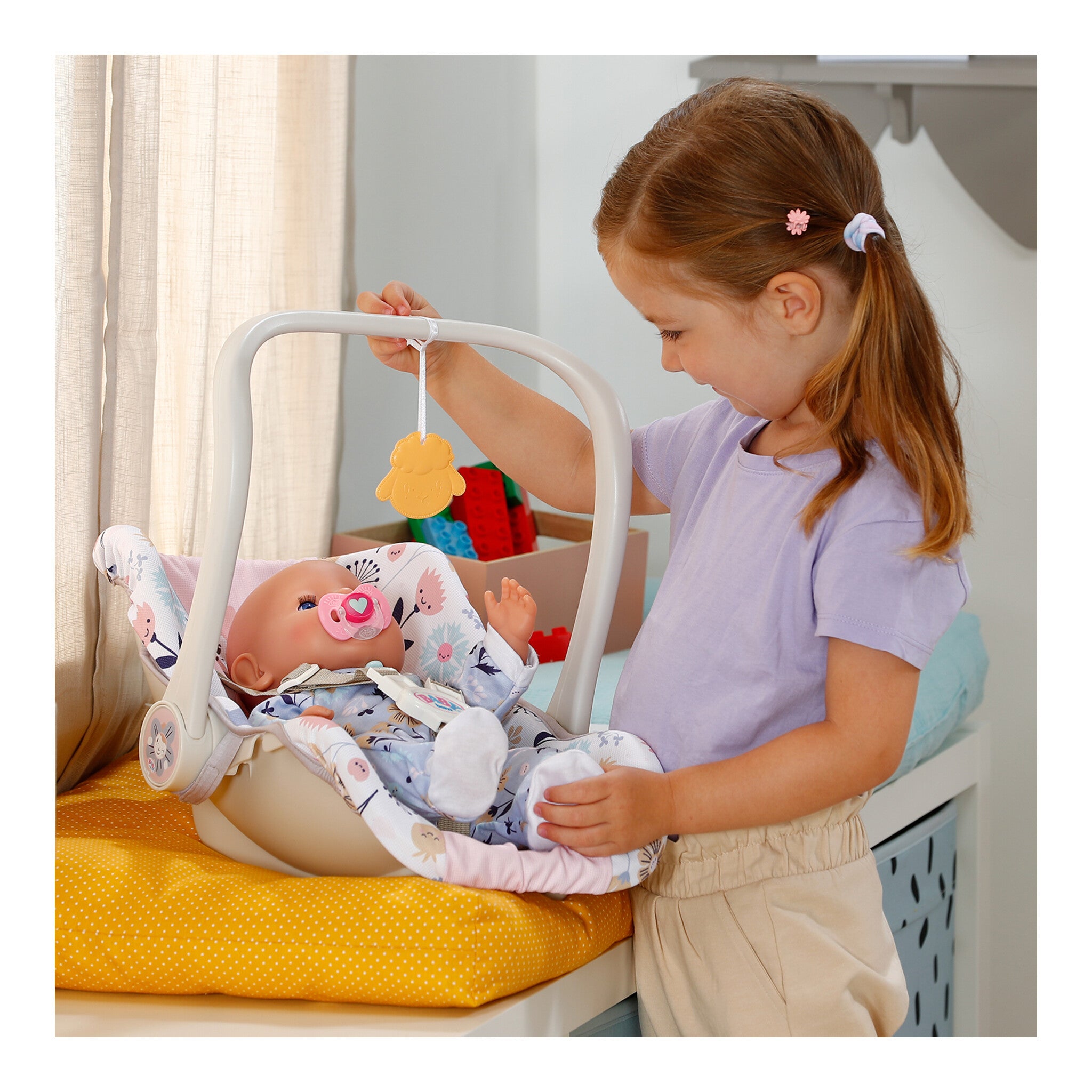 BABY born Comfort Seat Flower Doll Carrier, Seat and Rocker
