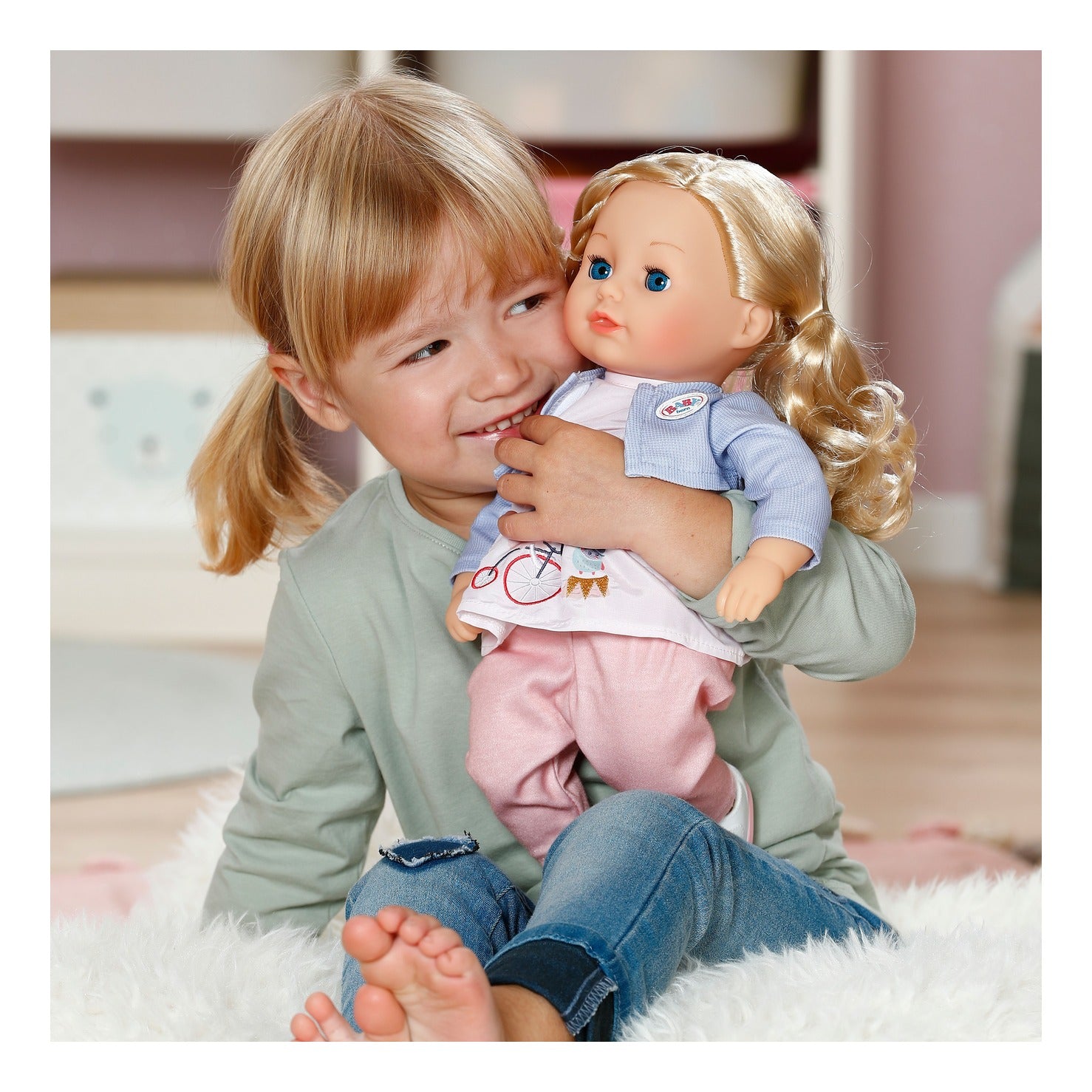 BABY born Sophia Rose 36cm Doll with Hair and Sleeping Eyes