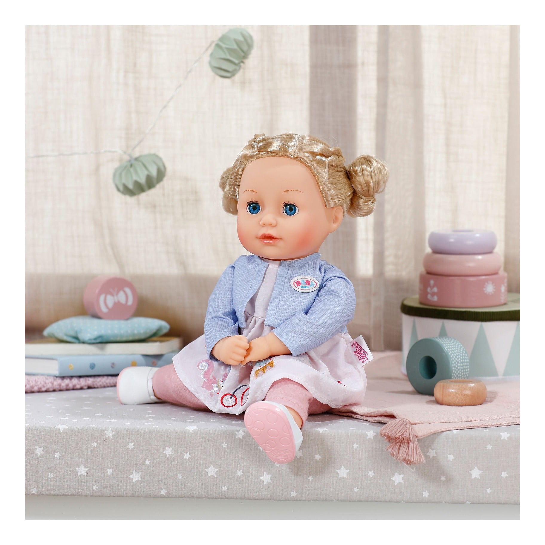 BABY born Sophia Rose 36cm Doll with Hair and Sleeping Eyes
