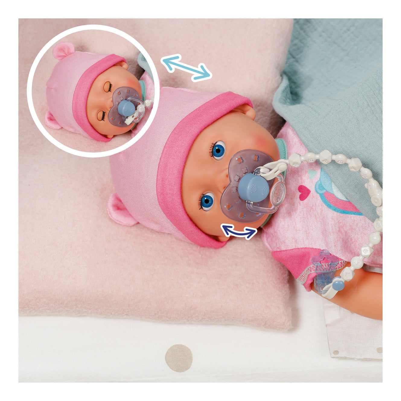 BABY born Magic Dummy with Clip for 43 cm Dolls – Assorted