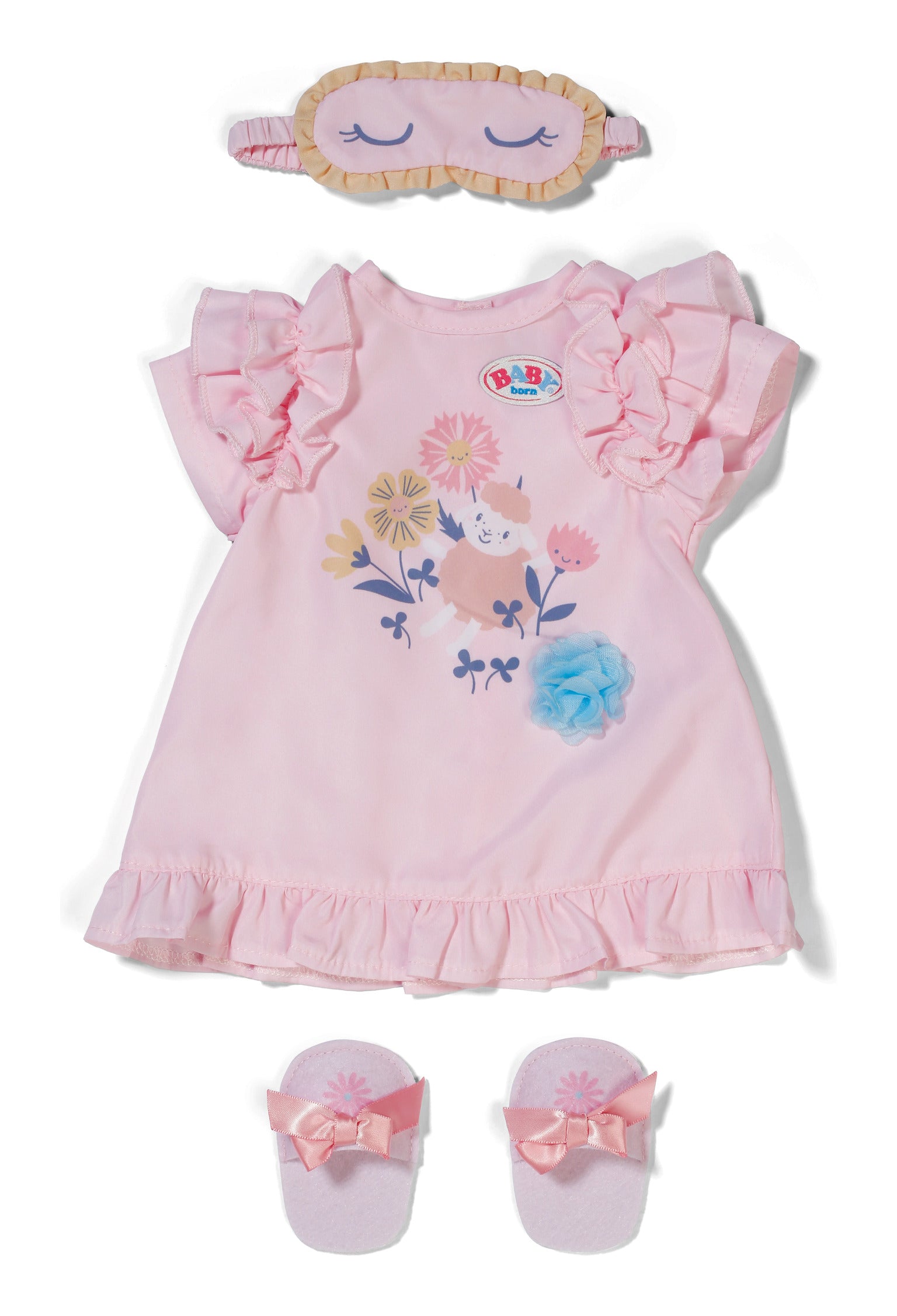 BABY born Night Gown Set with Sleep Mask and Slippers 43cm