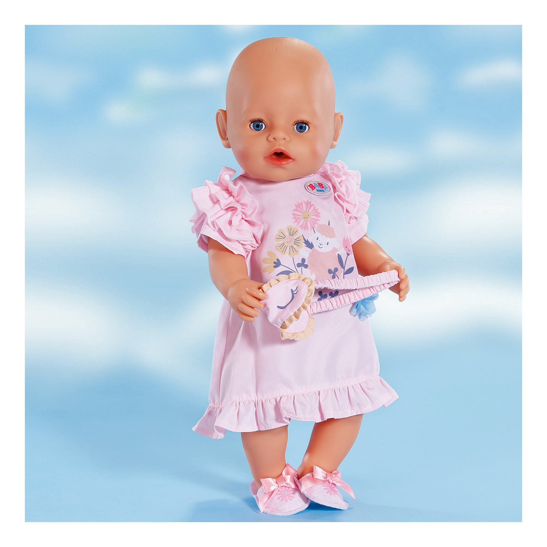 BABY born Night Gown Set with Sleep Mask and Slippers 43cm