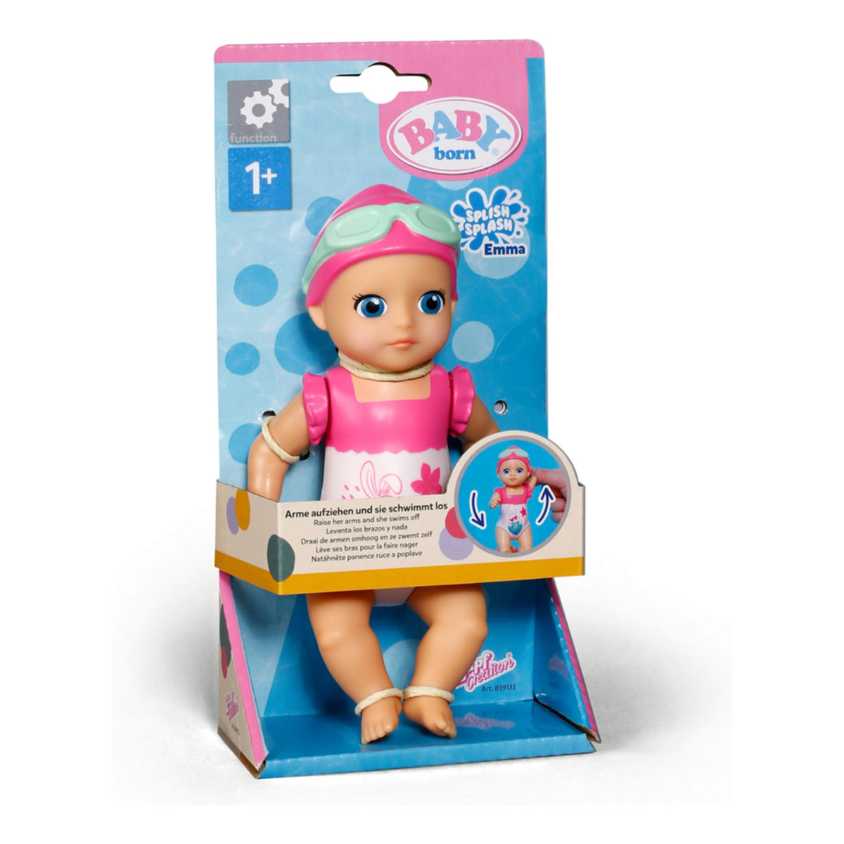 BABY born Splish Splash Swimming Emma Bath Toy 15cm