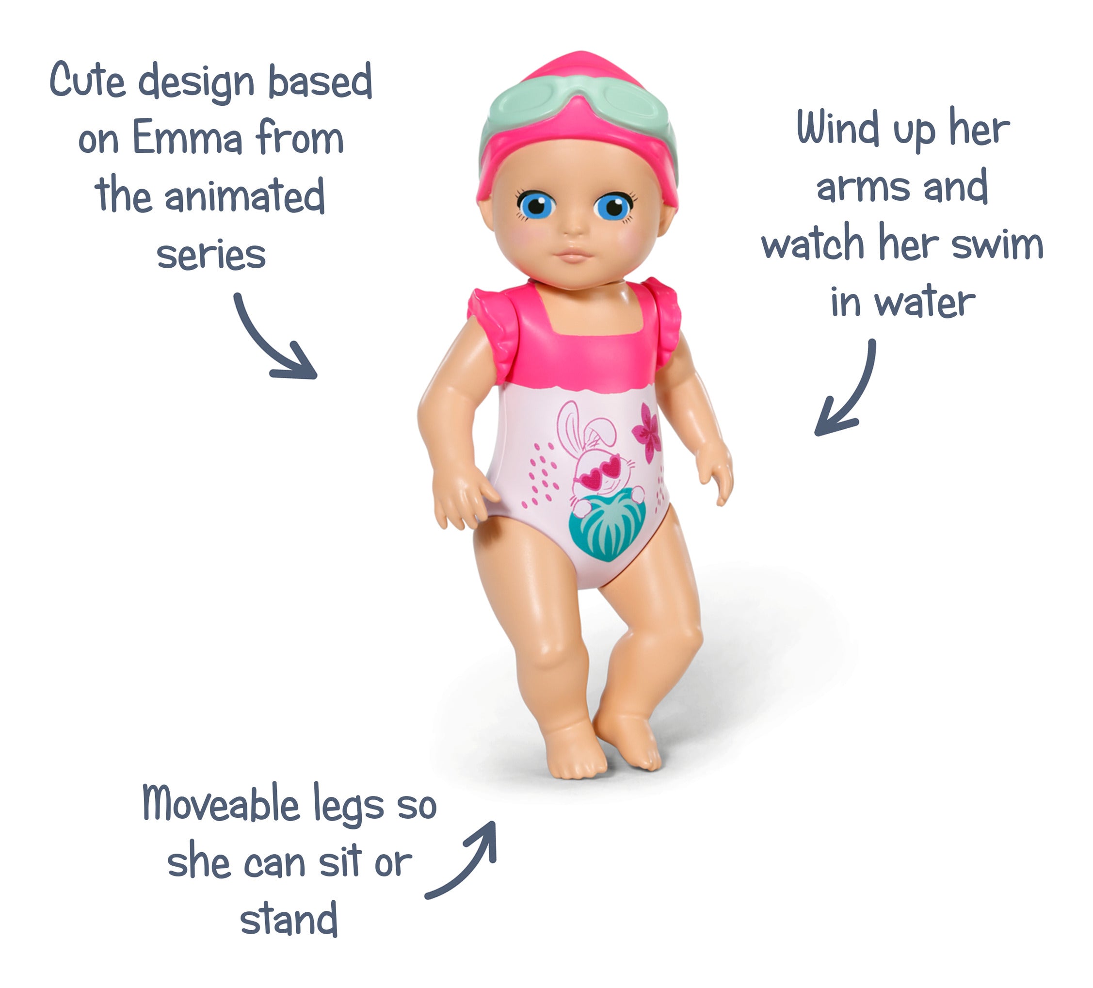 BABY born Splish Splash Swimming Emma Bath Toy 15cm