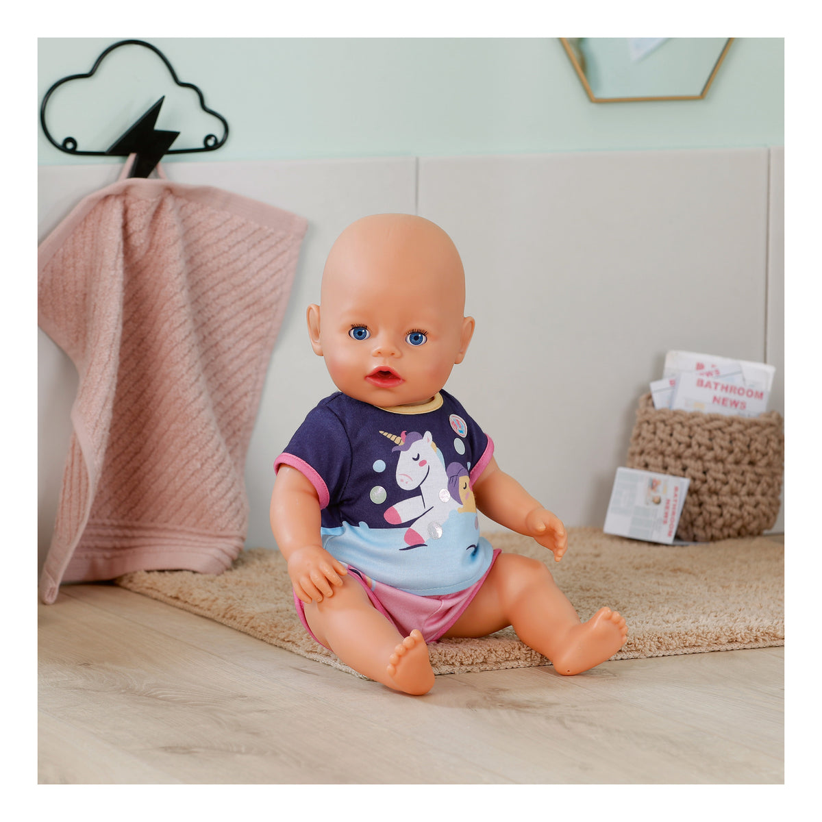 ** Baby Born Unicorn Short Pyjamas 43cm