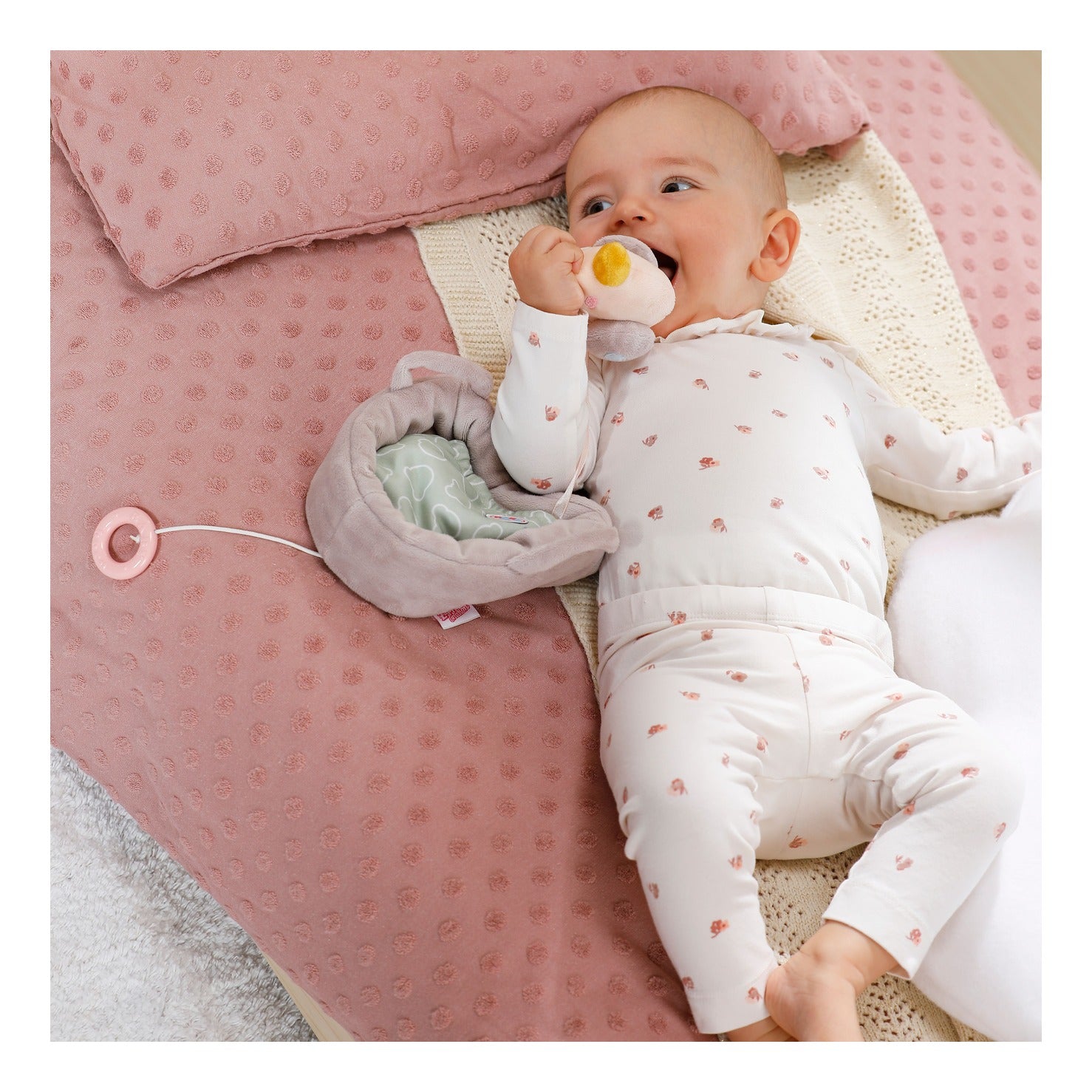 BABY born for babies Musical Berta Plush Music Box in Basket
