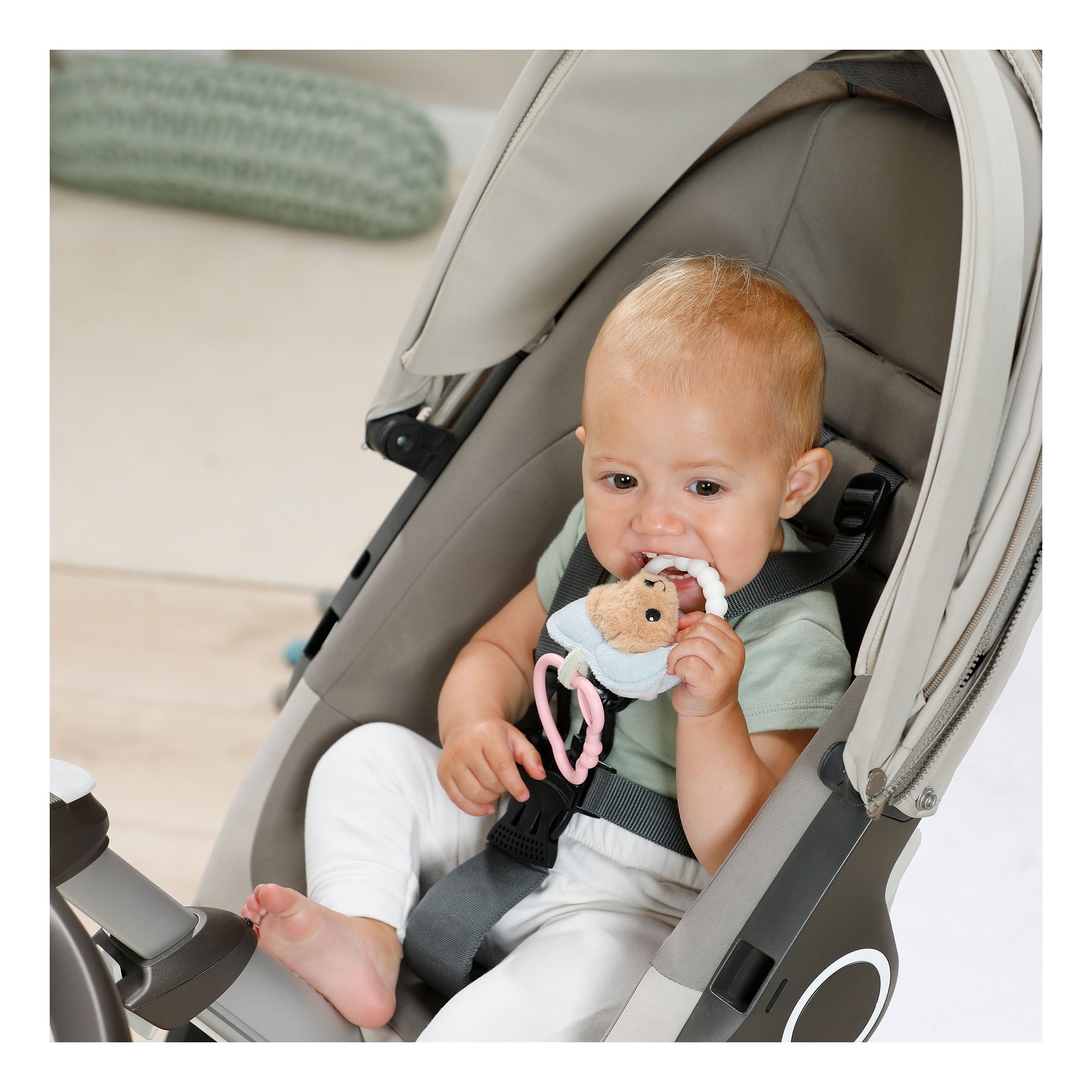 BABY born for babies Plush Dummy with Teething Ring