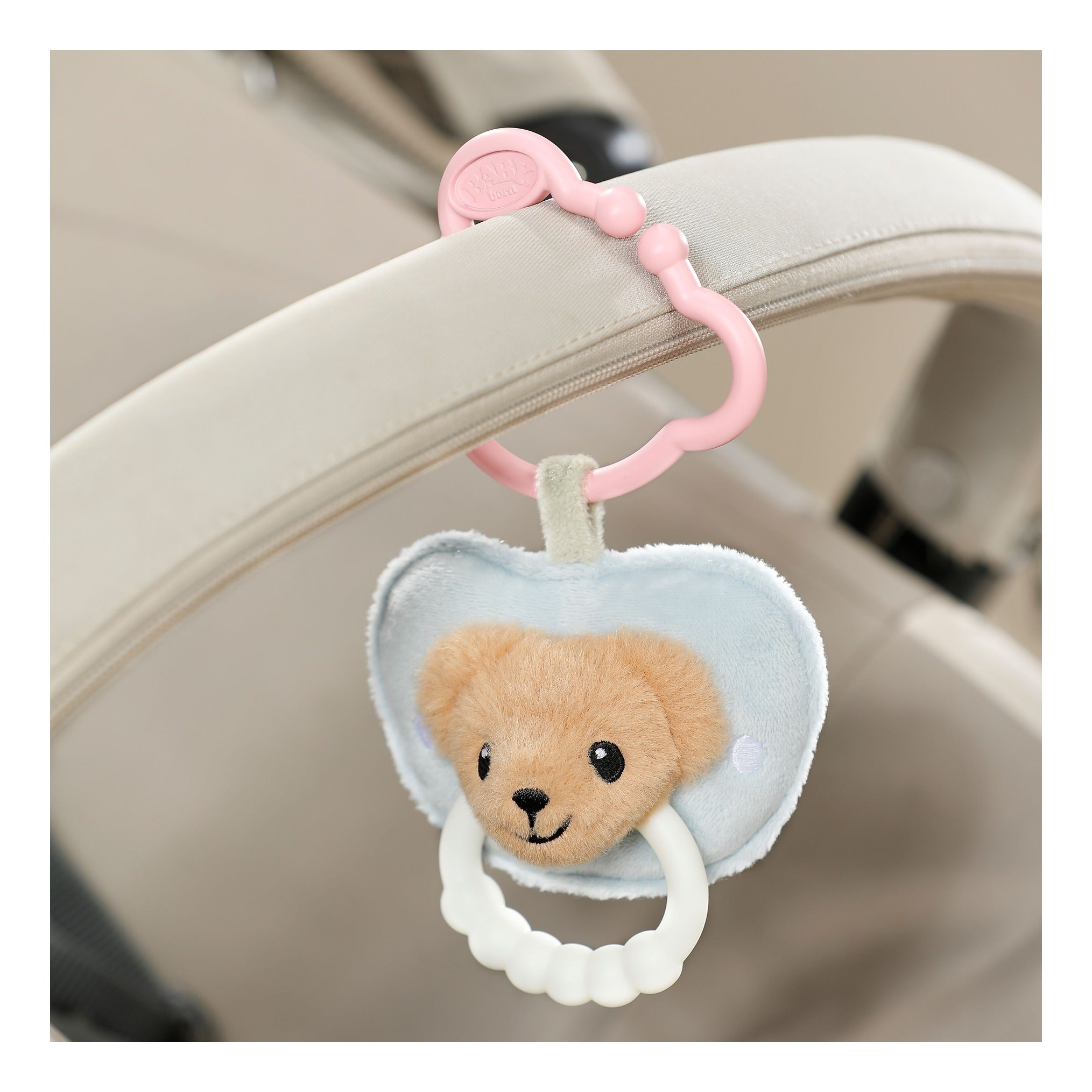 BABY born for babies Plush Dummy with Teething Ring
