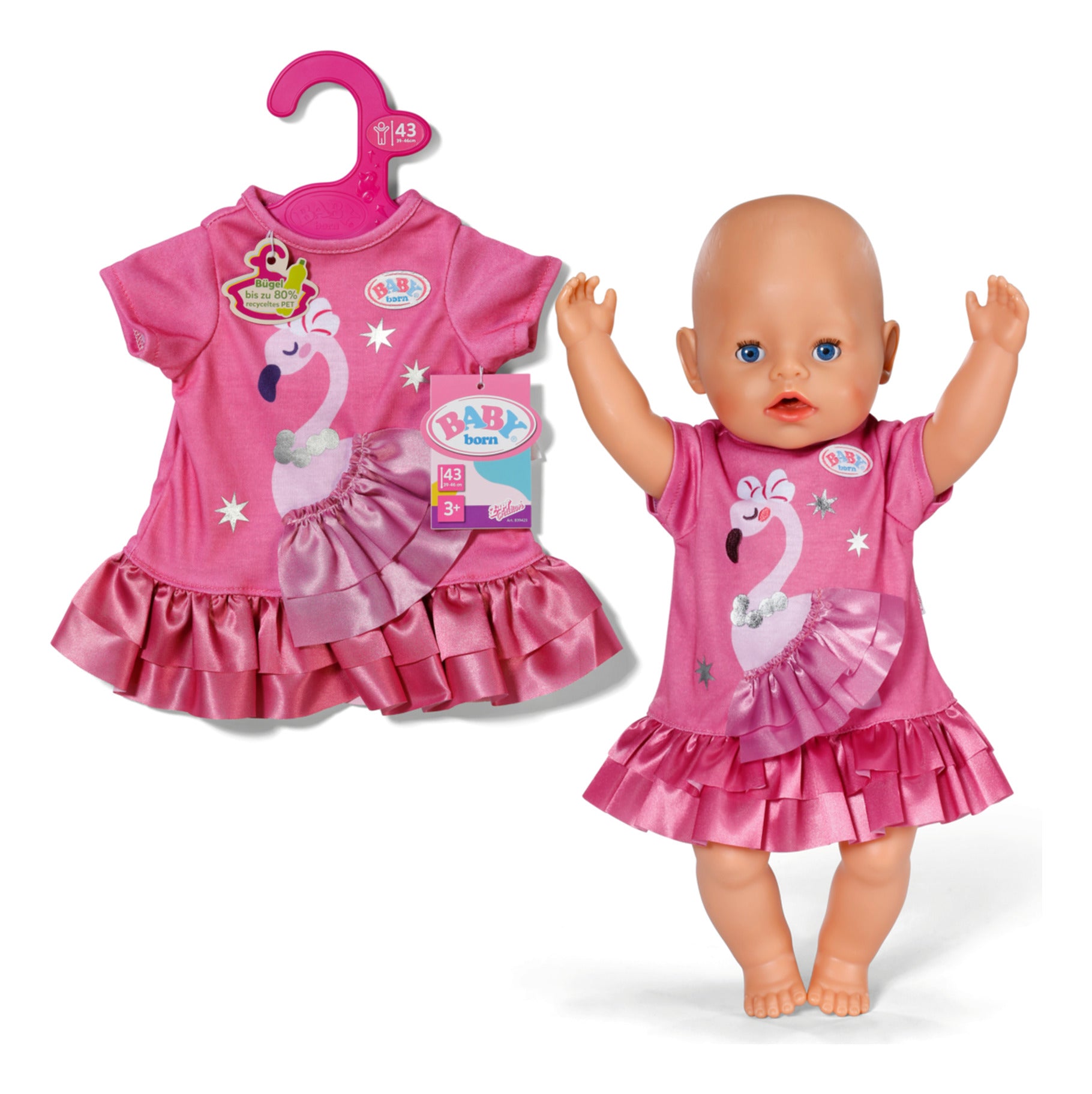 BABY born Flamingo Dress for 43cm Dolls