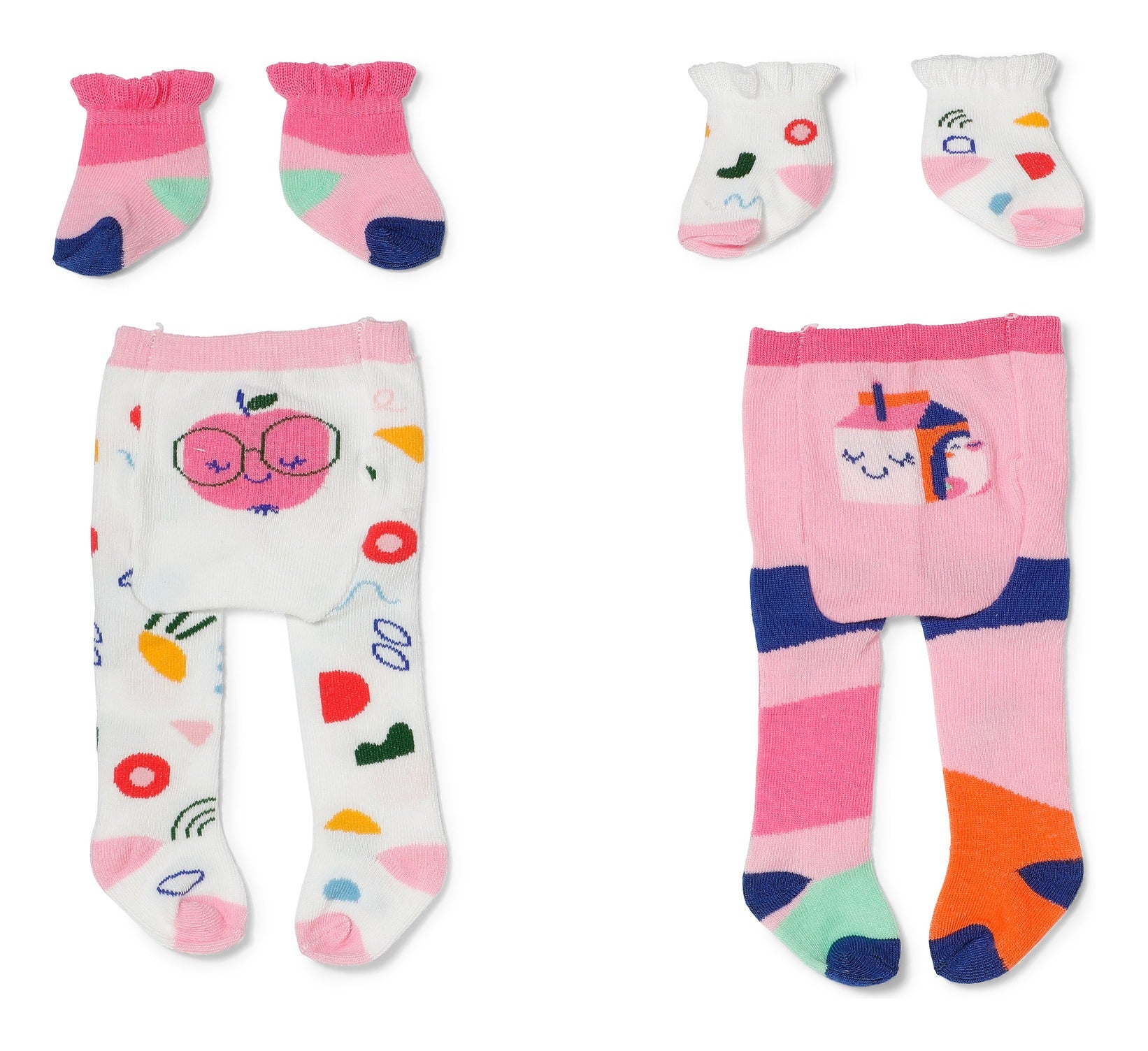 BABY born Tights & Socks for 43cm Dolls – 2 Assorted Styles