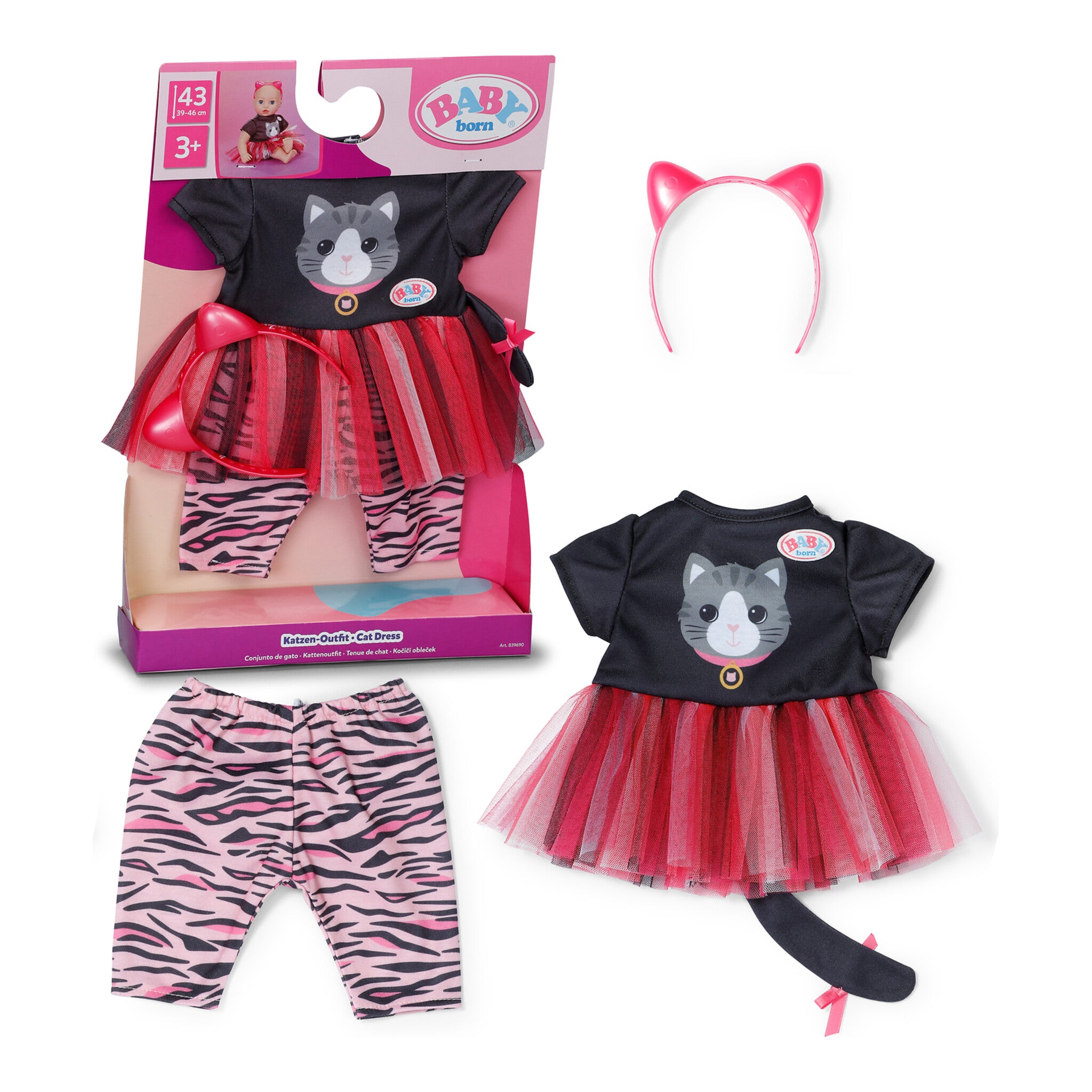 BABY born Cat Outfit for 43cm Dolls
