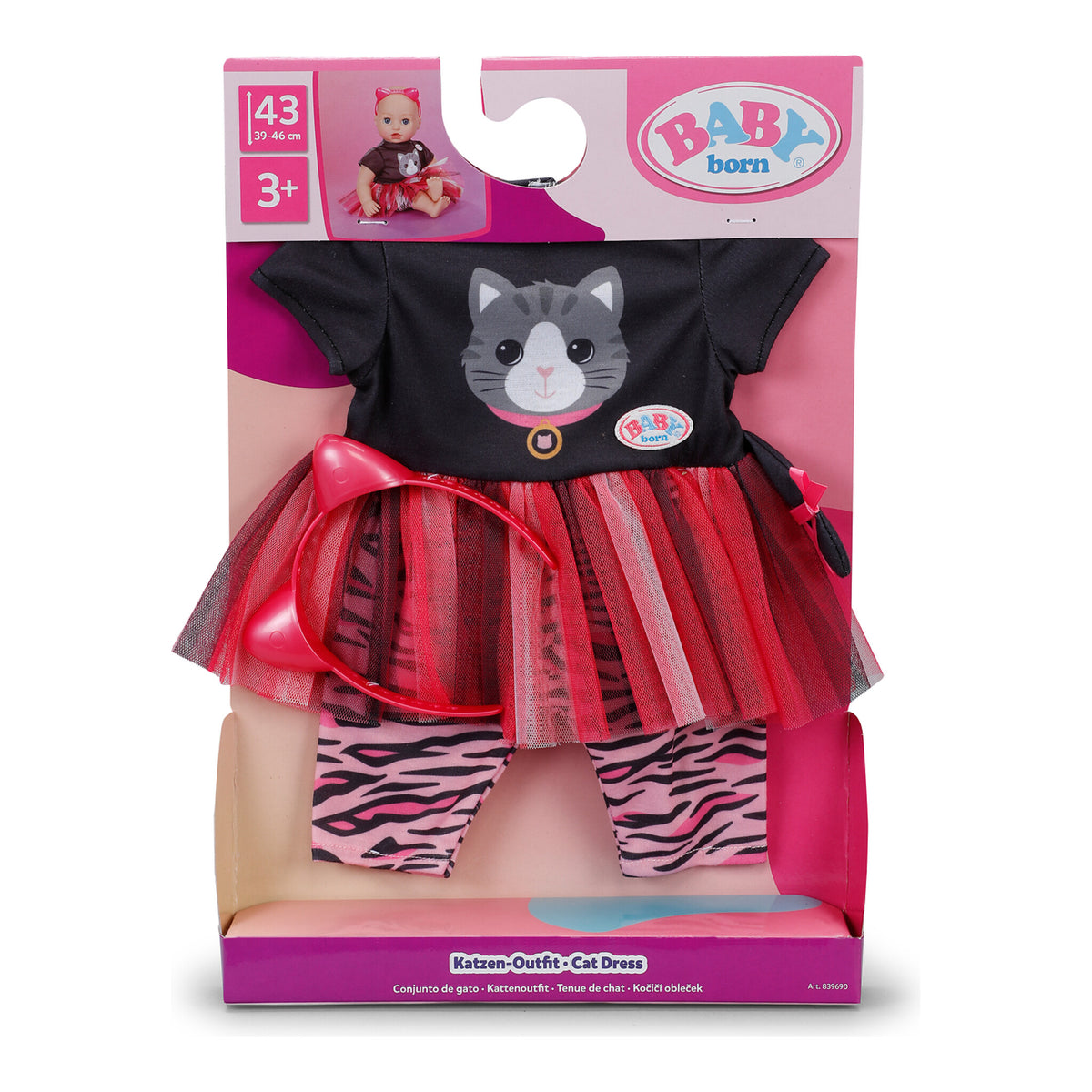 BABY born Cat Outfit for 43cm Dolls