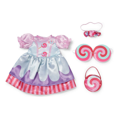 BABY born Candy Dress Outfit 43cm with Bag, Glasses & Headband