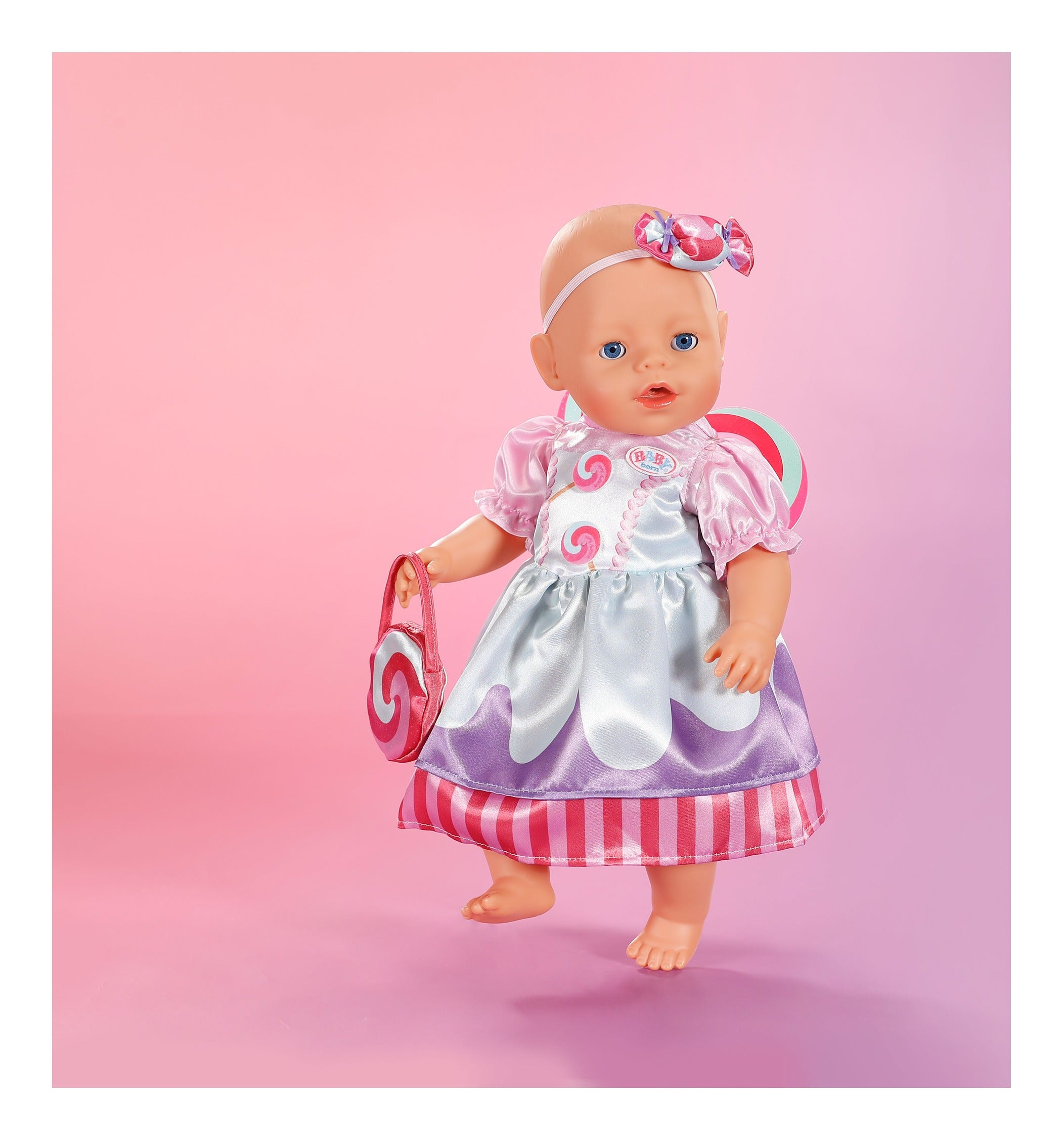 BABY born Candy Dress Outfit 43cm with Bag, Glasses & Headband
