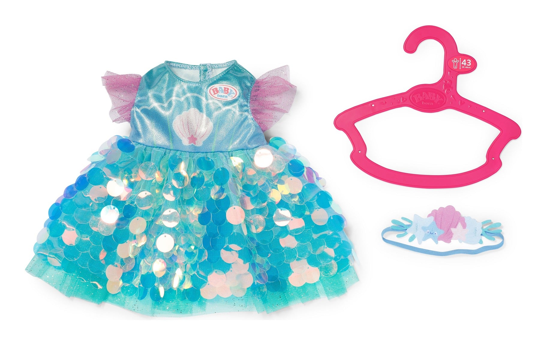BABY born Mermaid Outfit Dress for 43cm Dolls