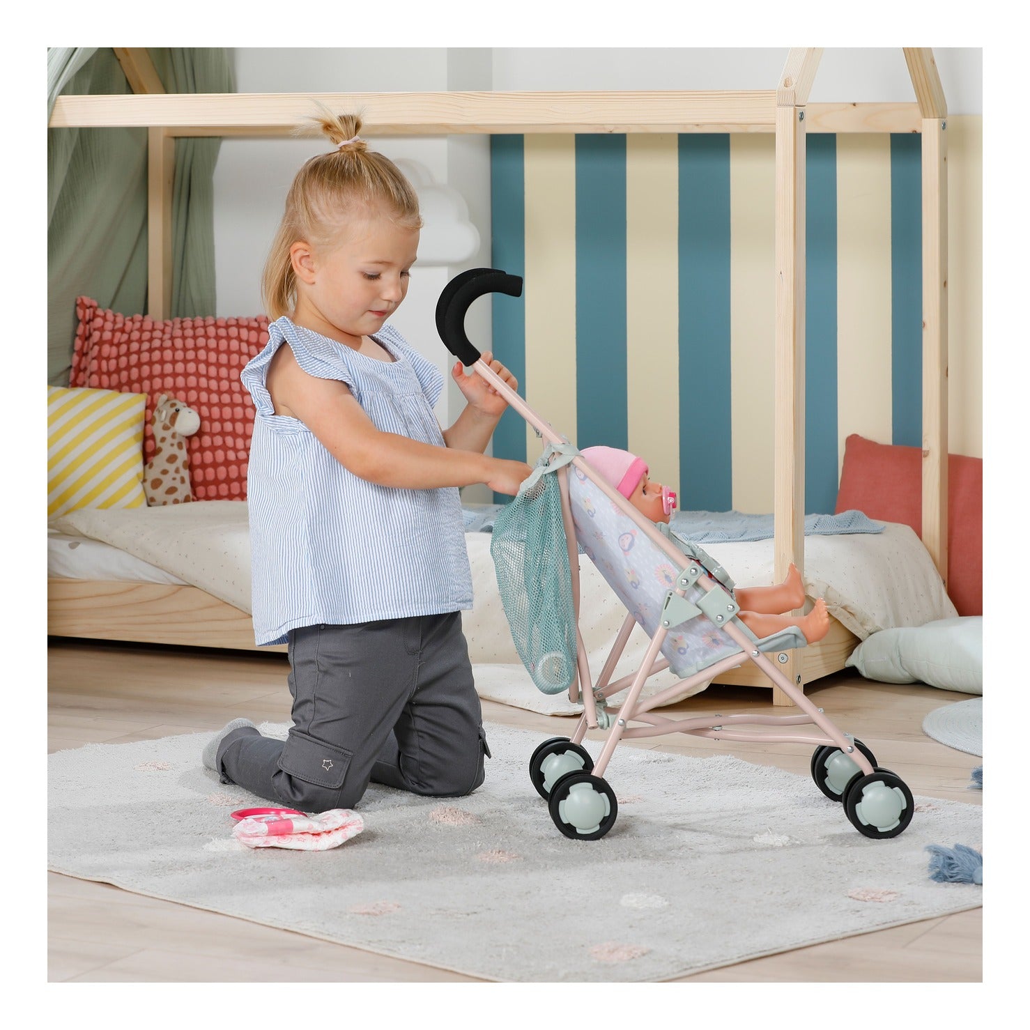 BABY born Jungle Doll Stroller with Bag