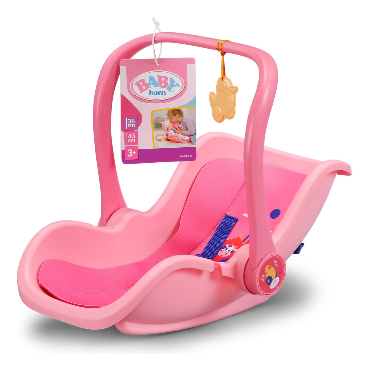 BABY born Comfort Seat Pink Doll Carrier and Rocking Seat