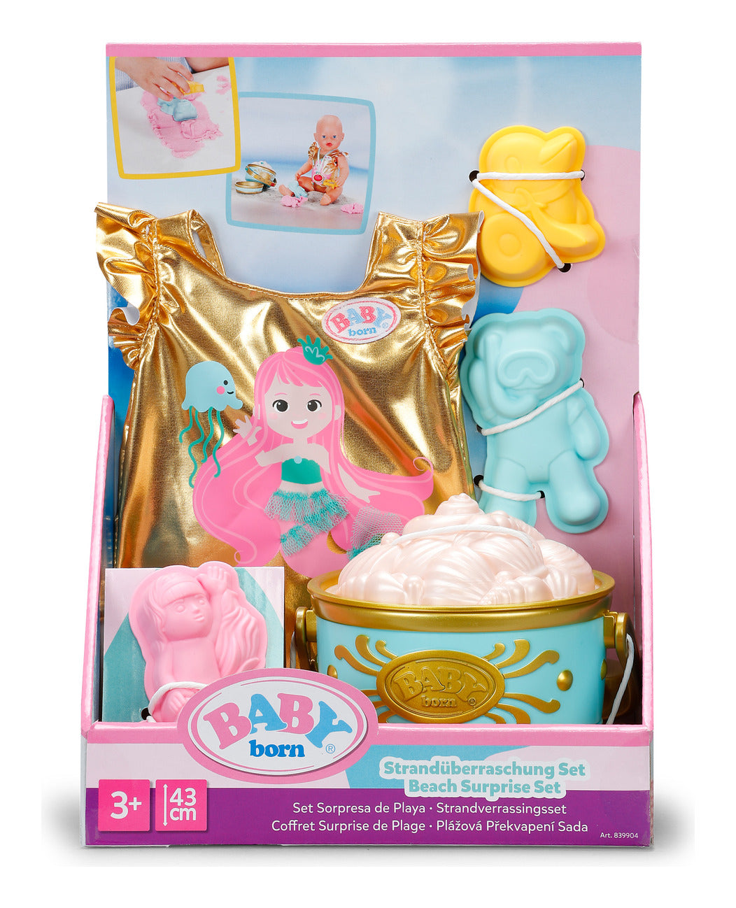 BABY born Beach Surprise Doll Play Set 43cm
