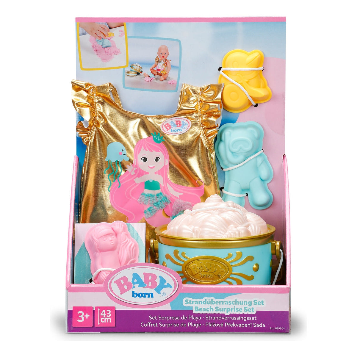 BABY born Beach Surprise Doll Play Set 43cm