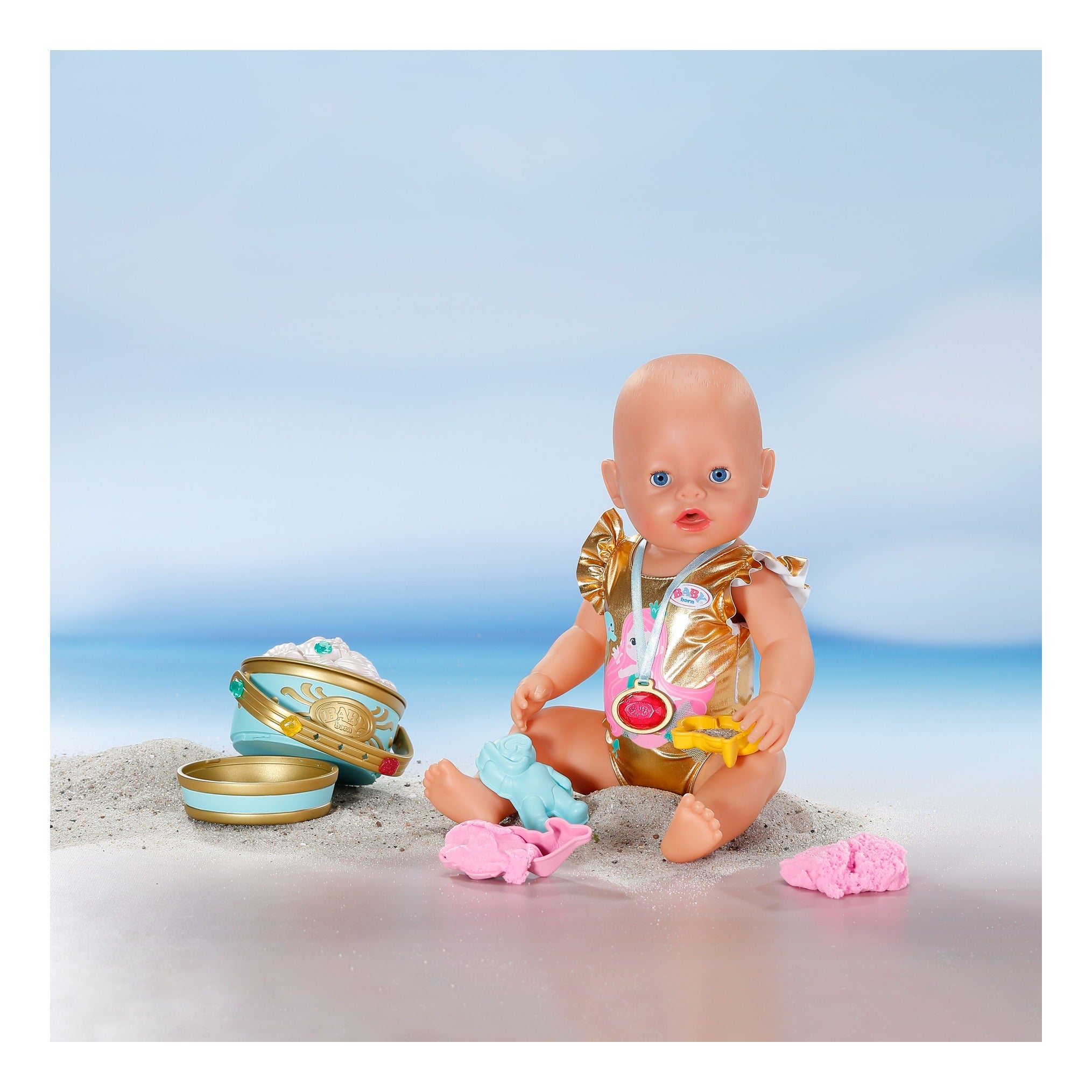 BABY born Beach Surprise Doll Play Set 43cm