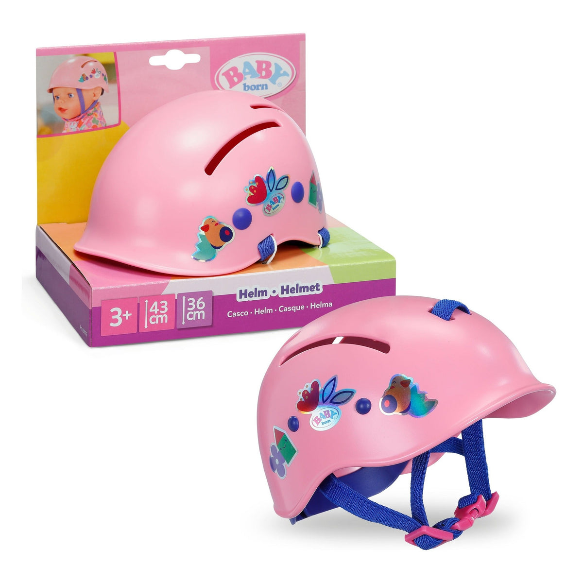 BABY born Pink Helmet for 36–43cm Dolls