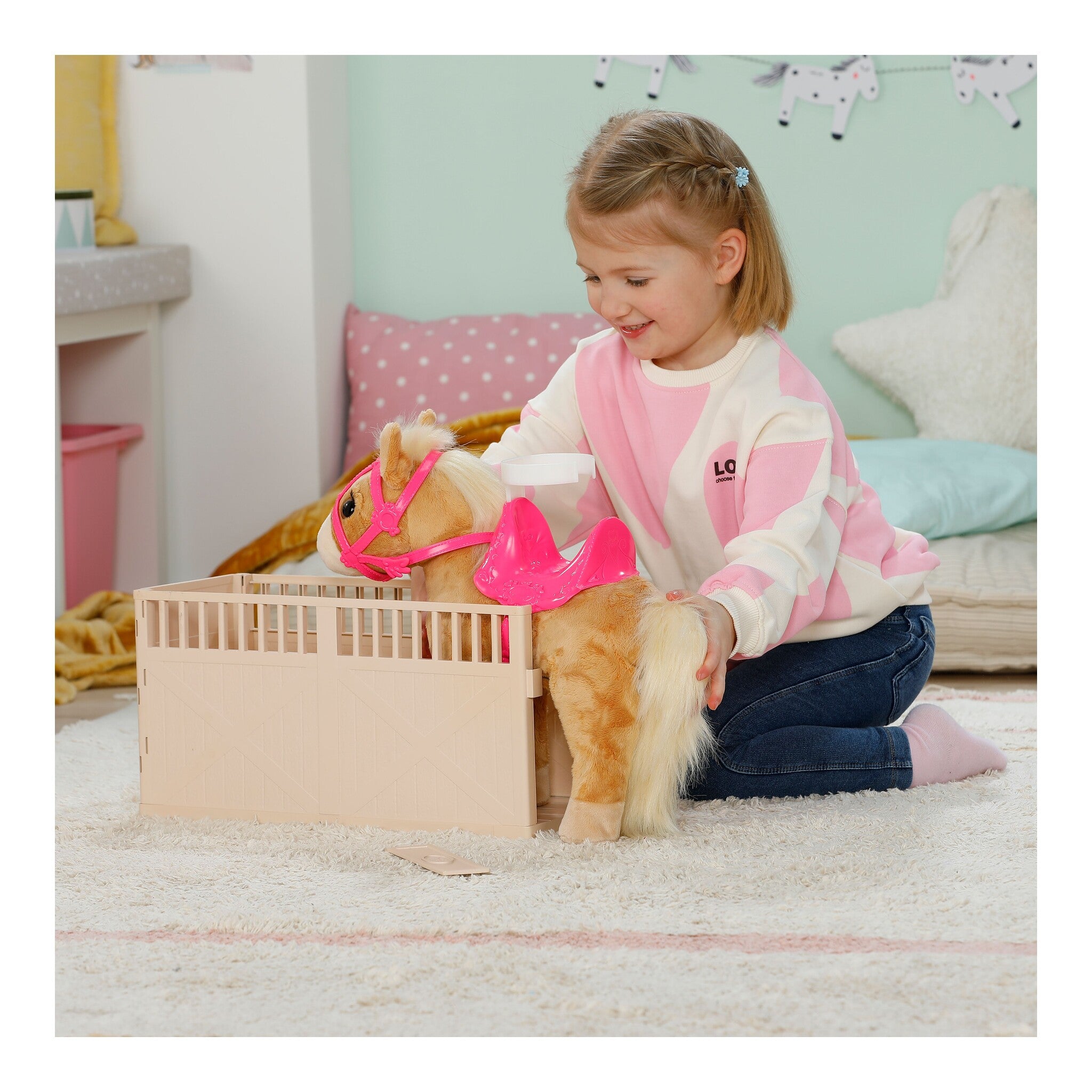 BABY born My Horse Cutie with Stable Box