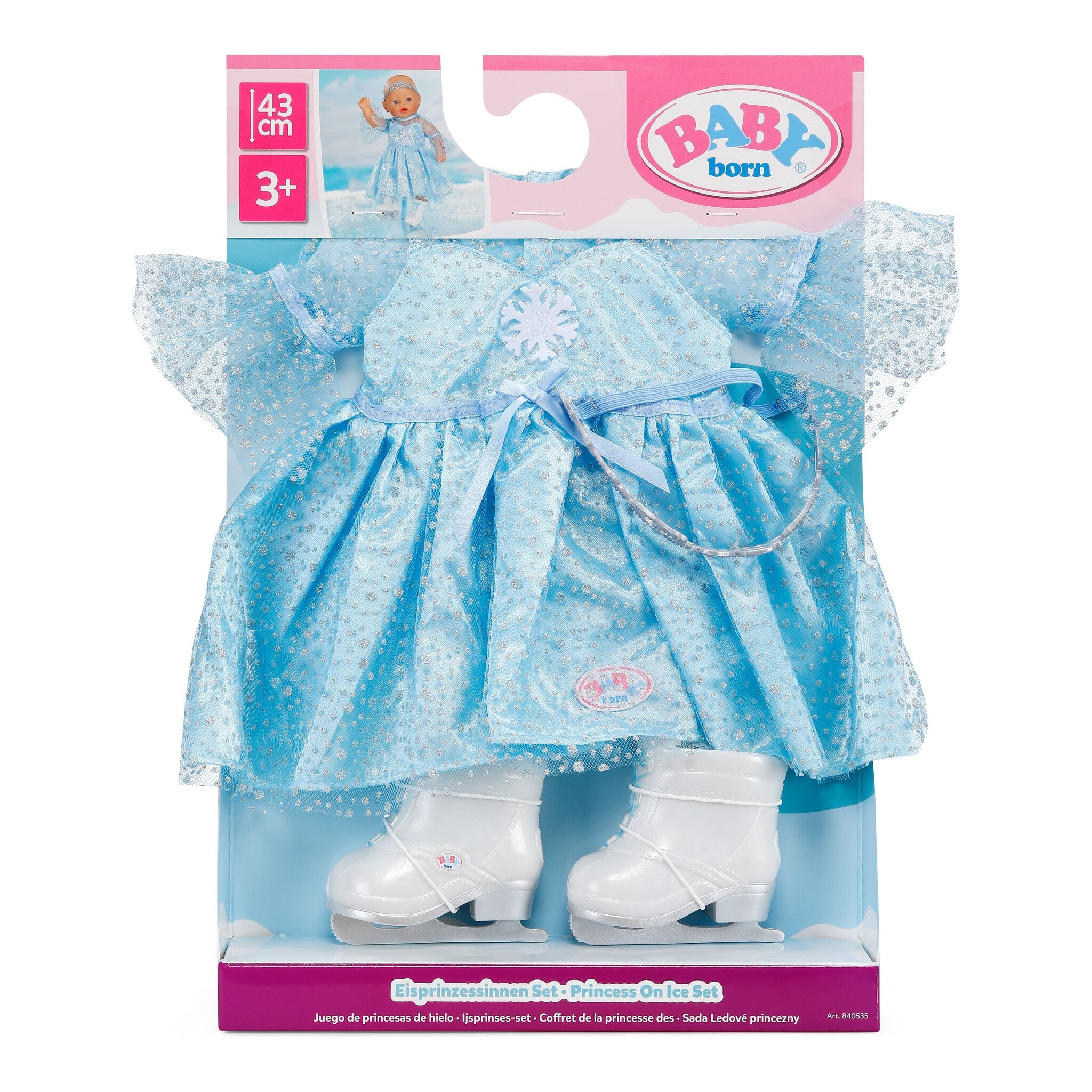 BABY born Princess On Ice Outfit Set for 43cm Dolls