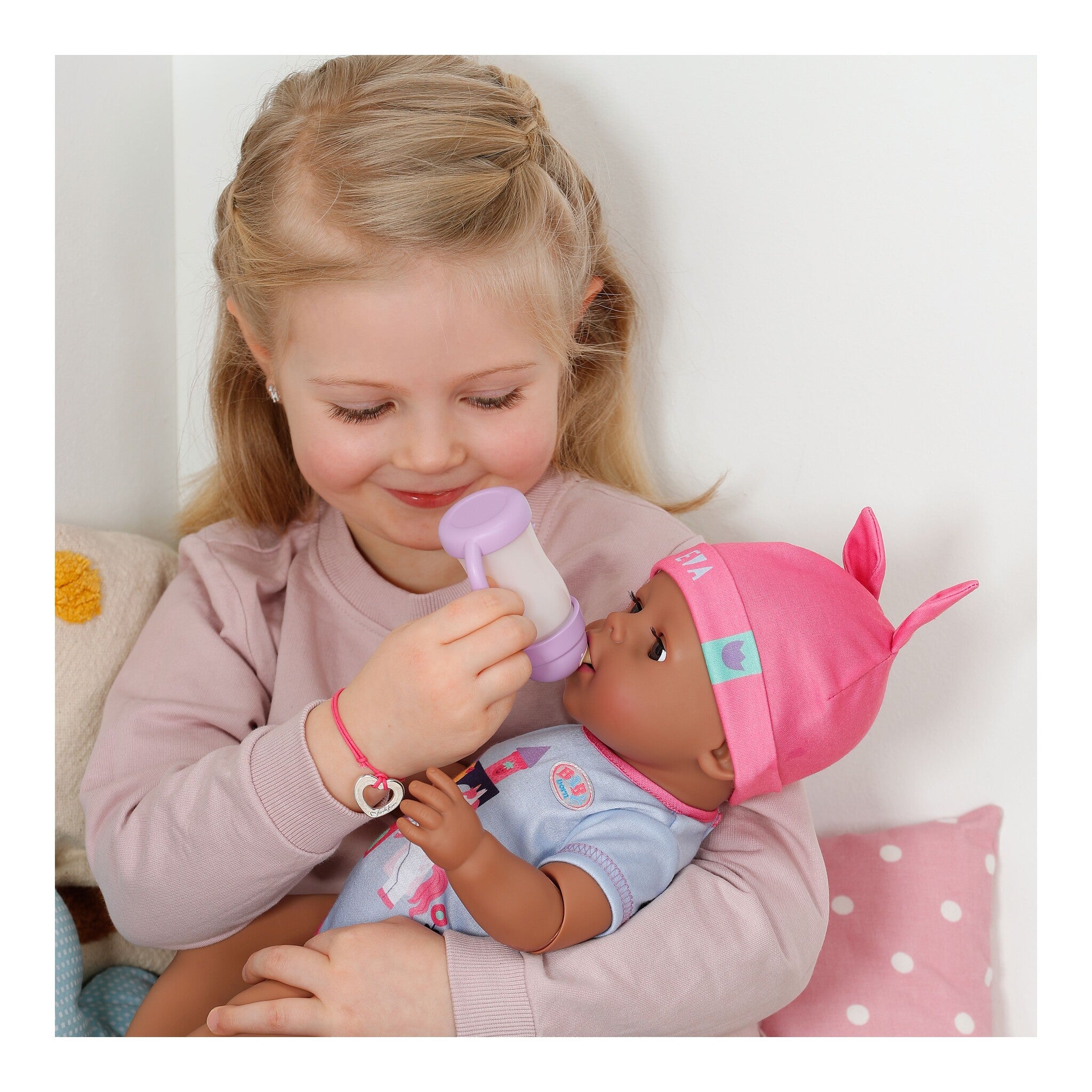 BABY born Eva Click & Play Interactive Baby Doll 43cm