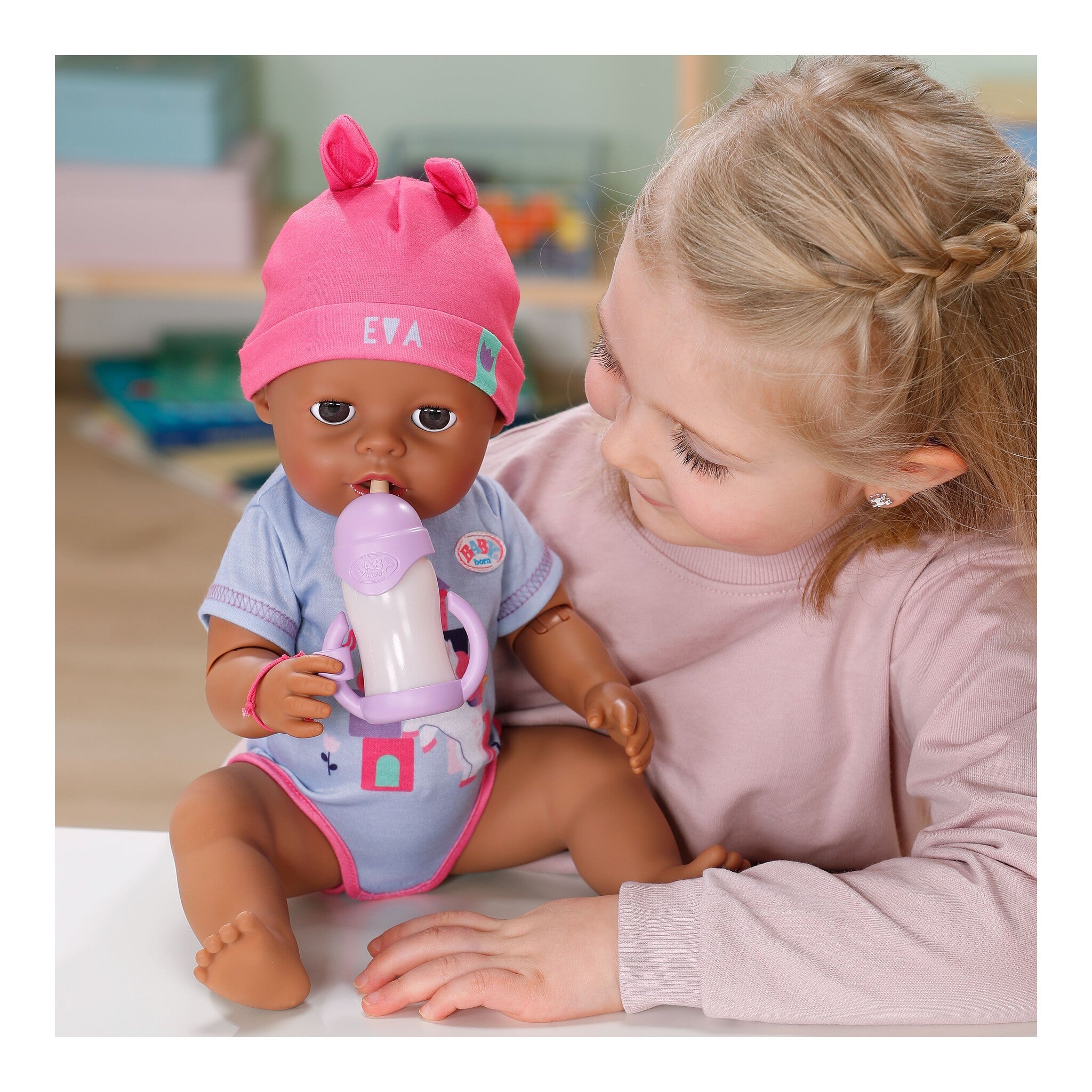 BABY born Eva Click & Play Interactive Baby Doll 43cm