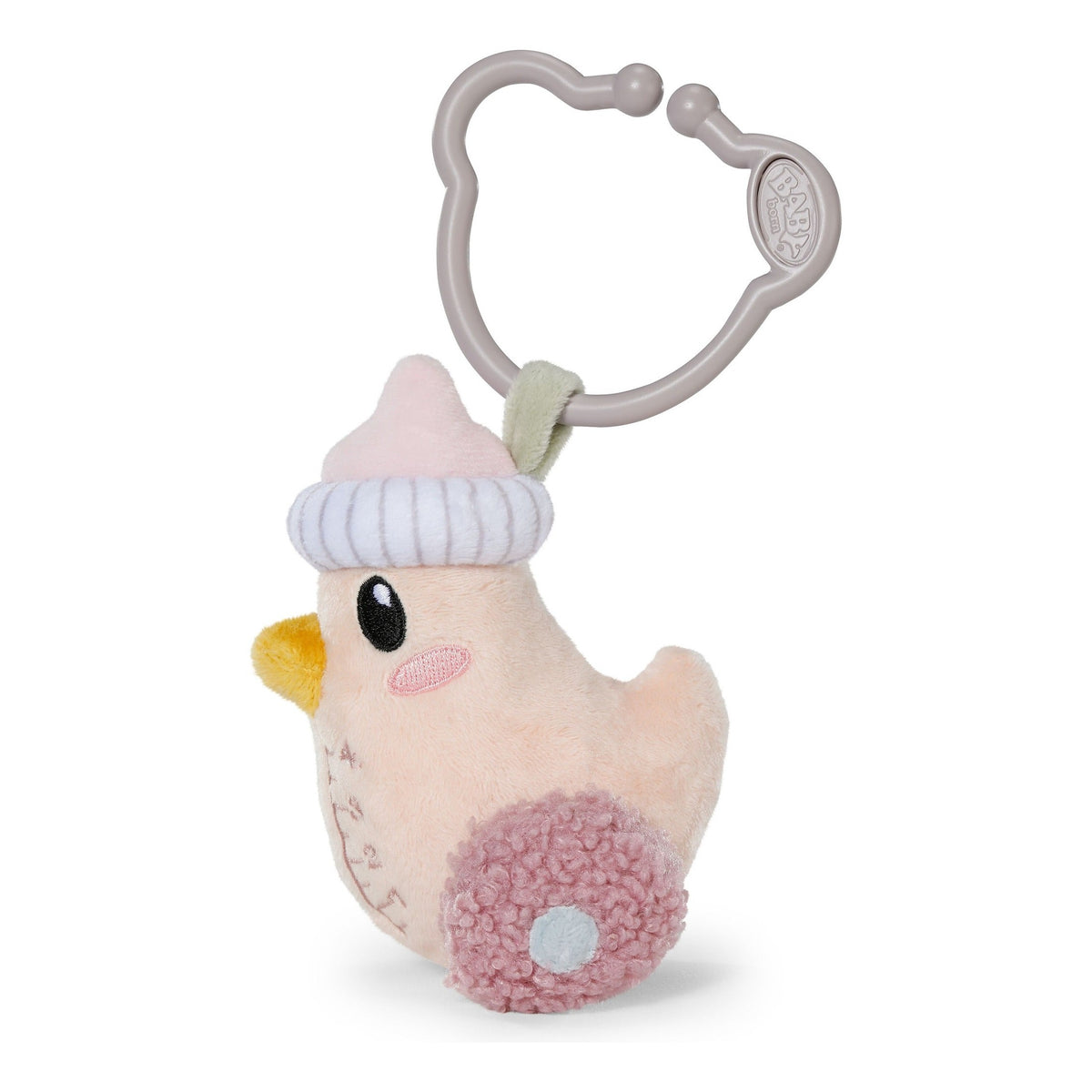 BABY born for babies Plush Bottle with Clip and Rattle