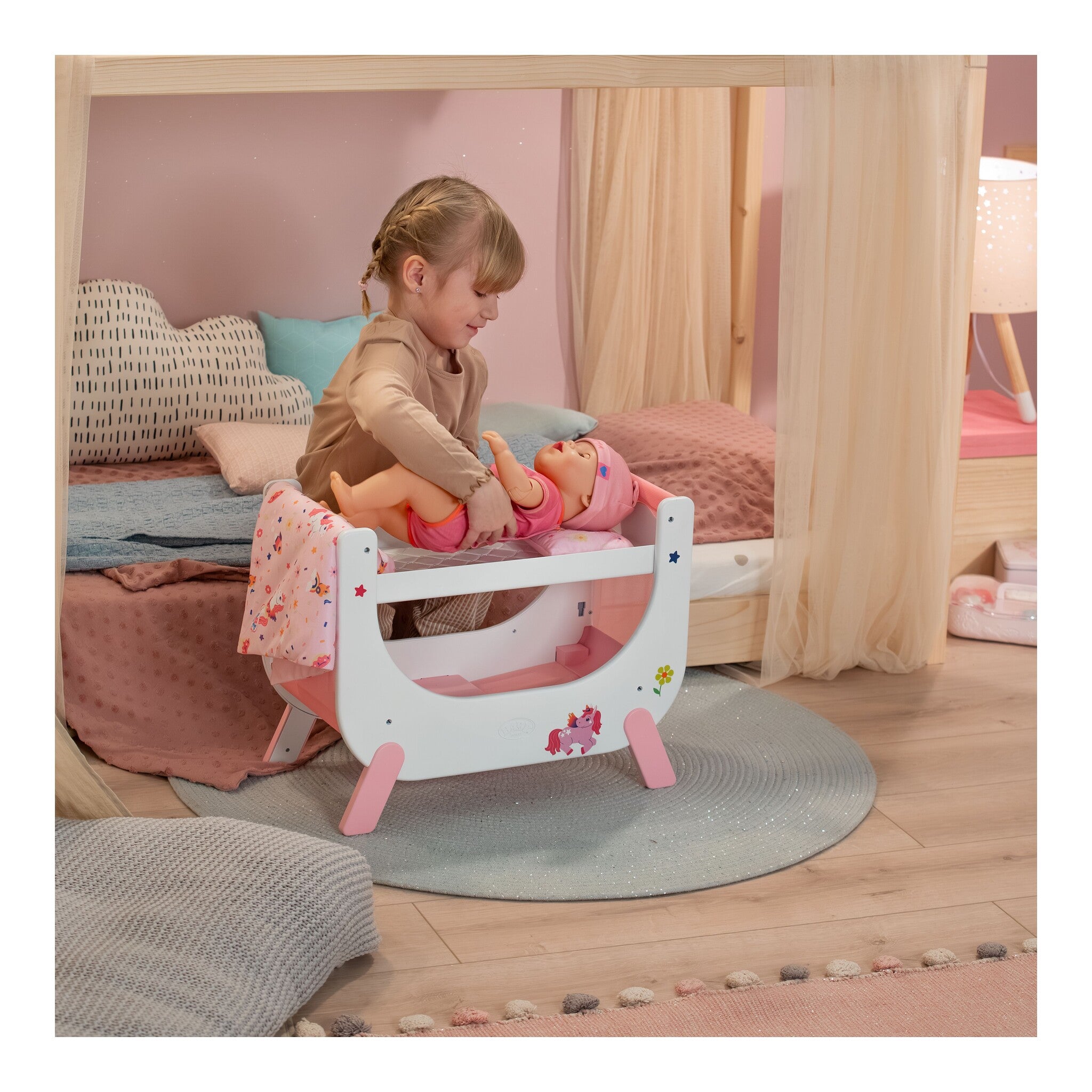 BABY born Unicorn Bed for 36–43cm Dolls