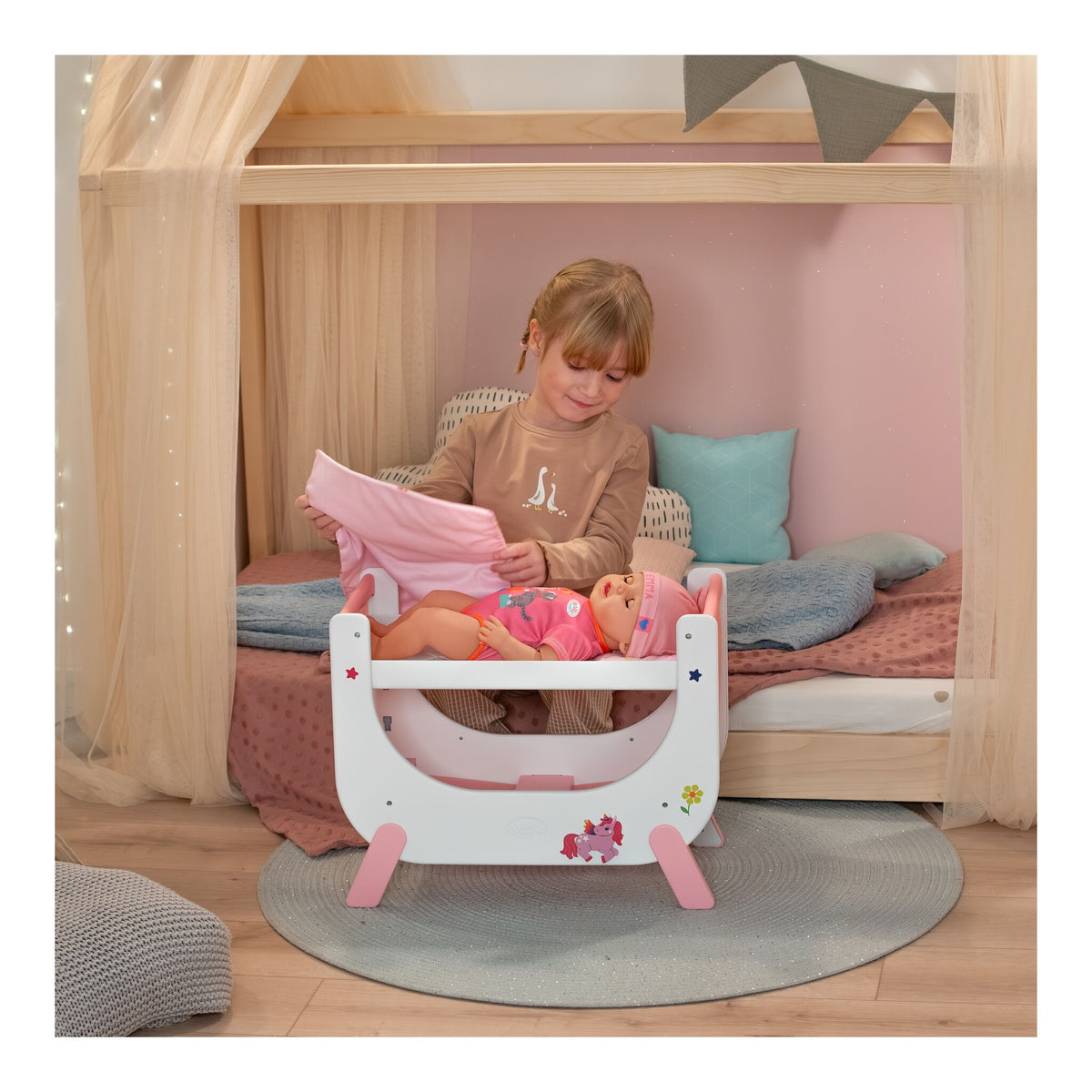 BABY born Unicorn Bed for 36–43cm Dolls