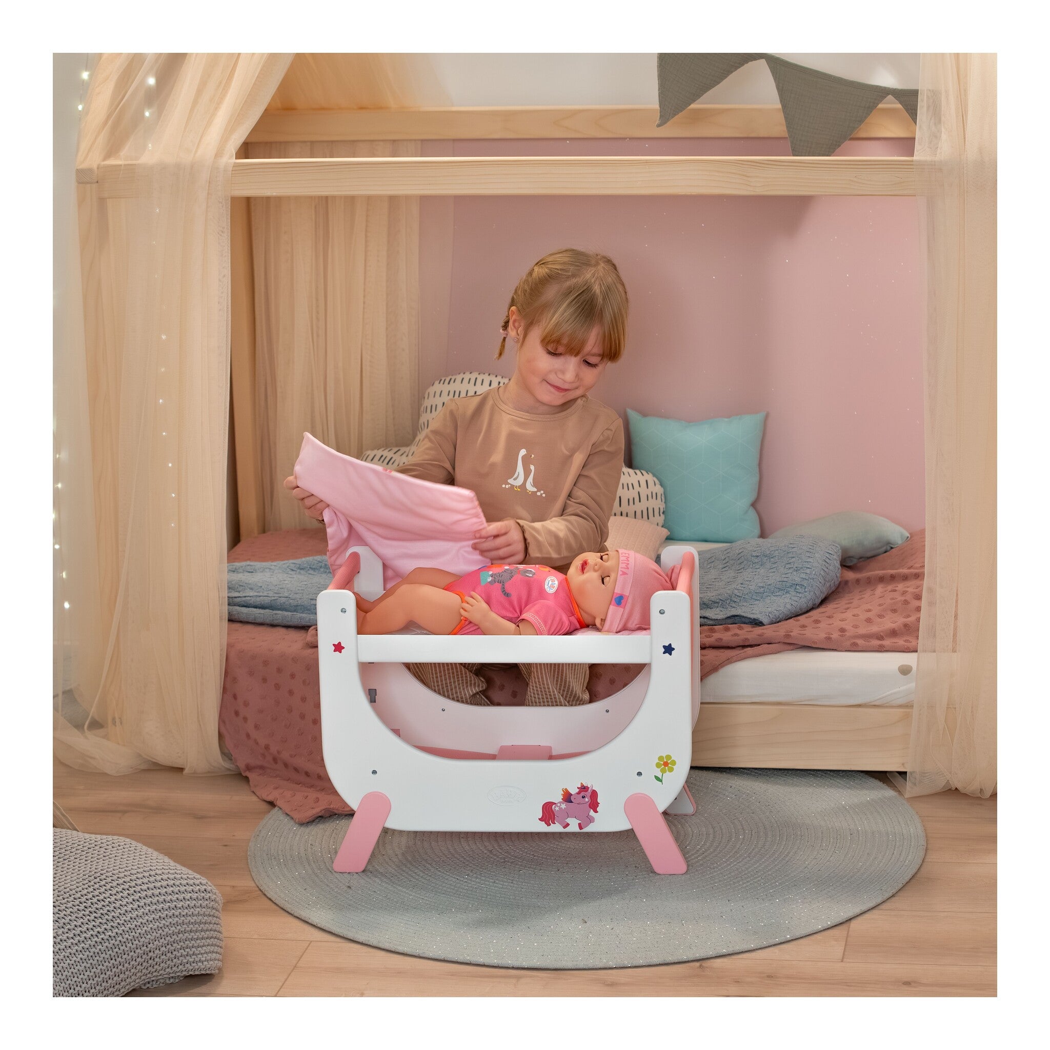 BABY born Unicorn Bed for 36–43cm Dolls