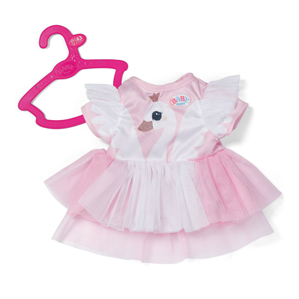 BABY born Swan Dress Outfit for 43cm Dolls