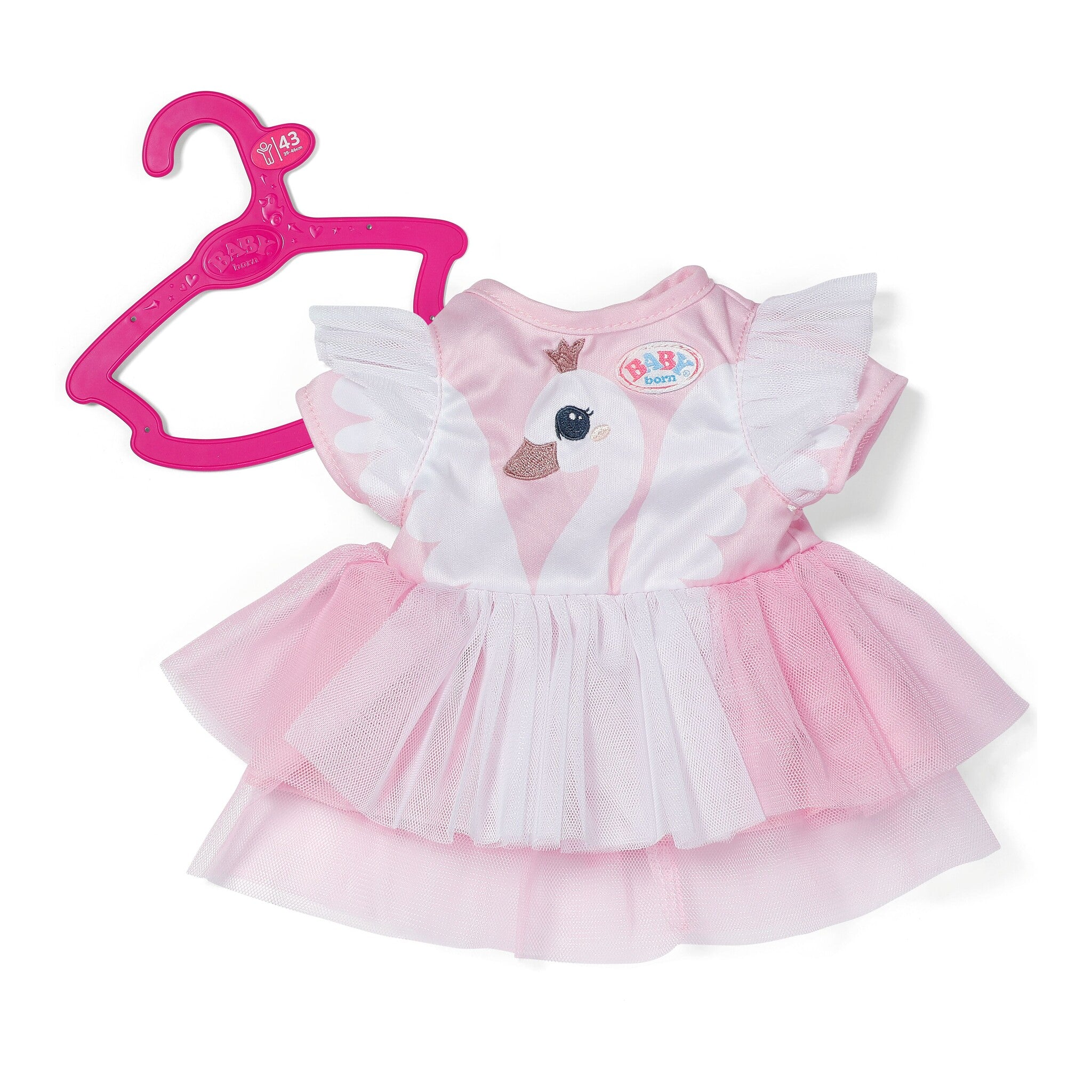 BABY born Swan Dress Outfit for 43cm Dolls