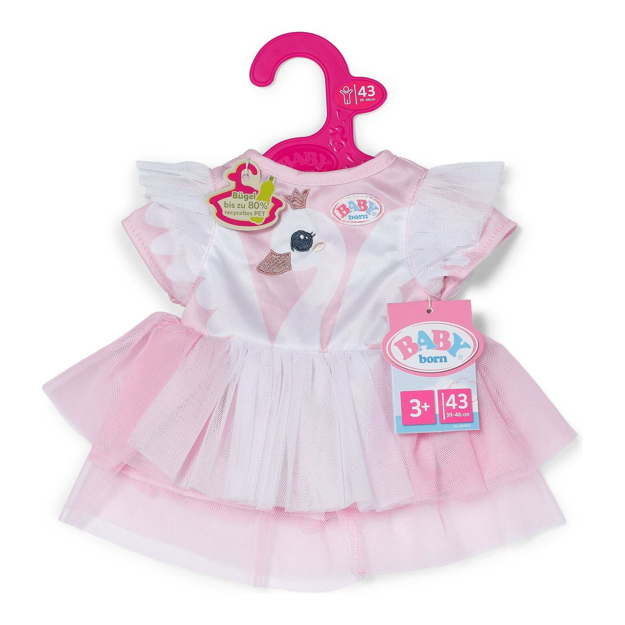 BABY born Swan Dress Outfit for 43cm Dolls