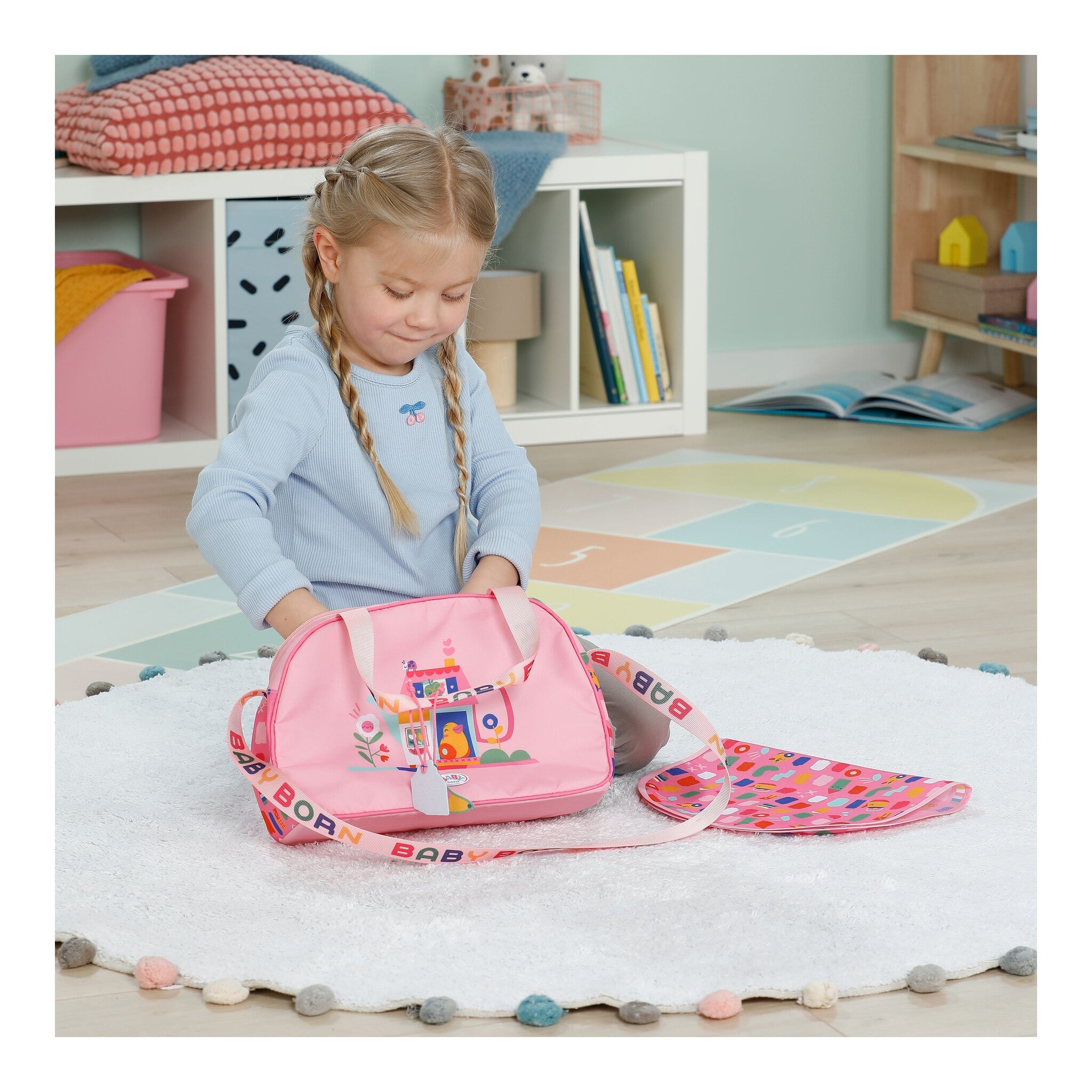 BABY born Changing Bag with Changing Mat, Nappy & Bottle