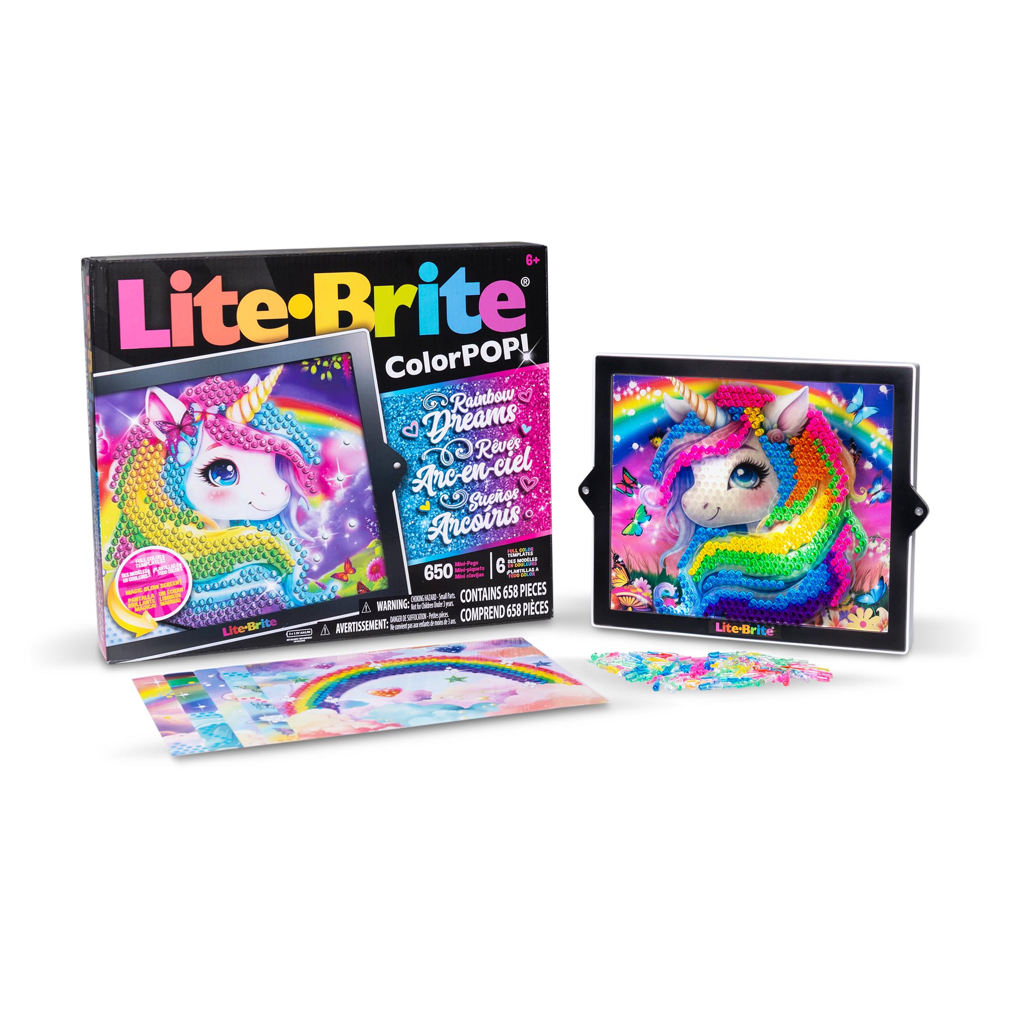 Lite-Brite ColorPOP Rainbow Dreams Light-Up Art Set