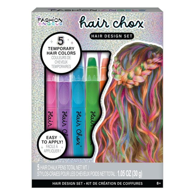 Fashion Angels Hair Chox Temporary Hair Chalk 5 Pack